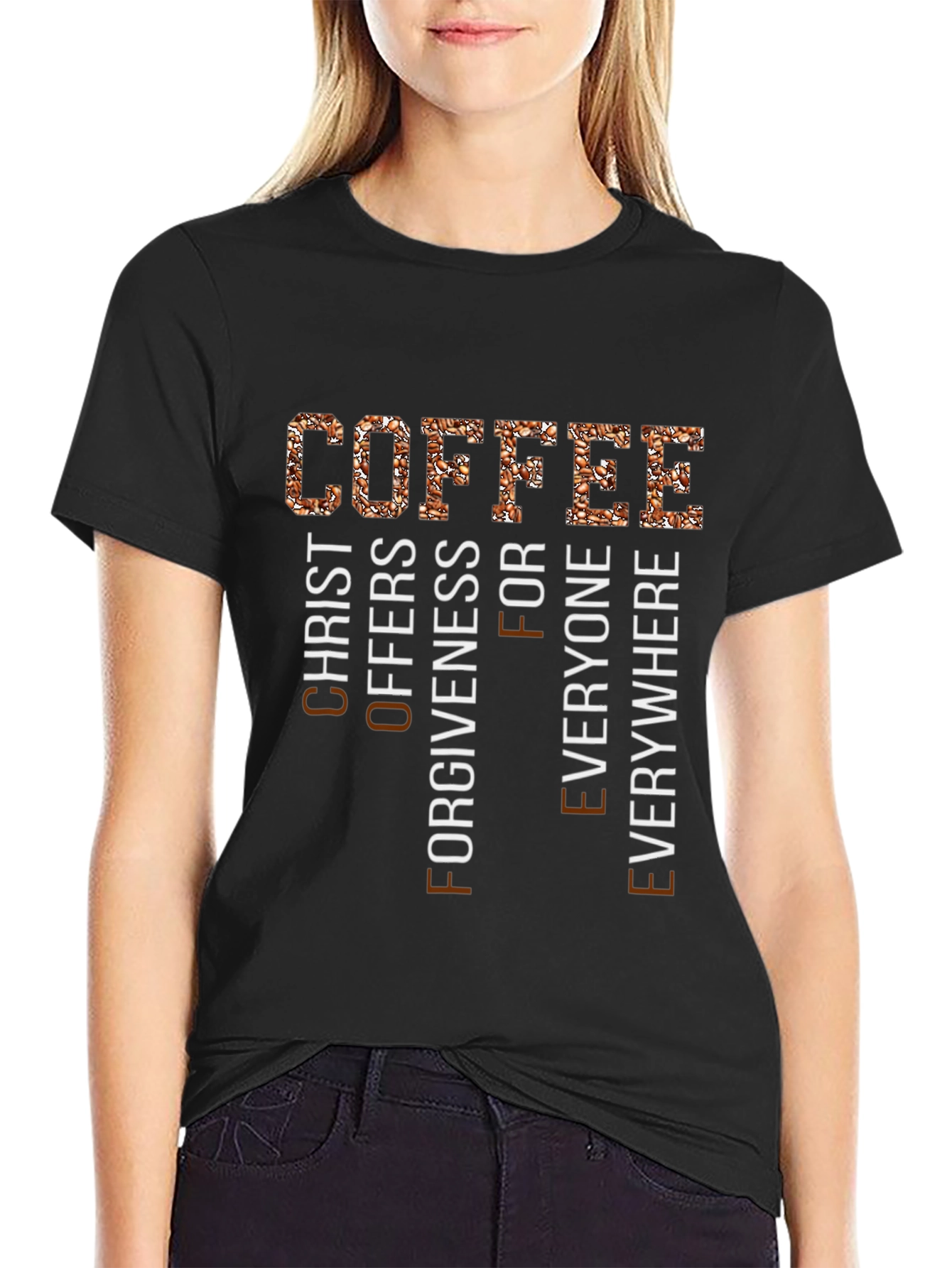 Coffee Christ Offers Forgiveness T-Shirt