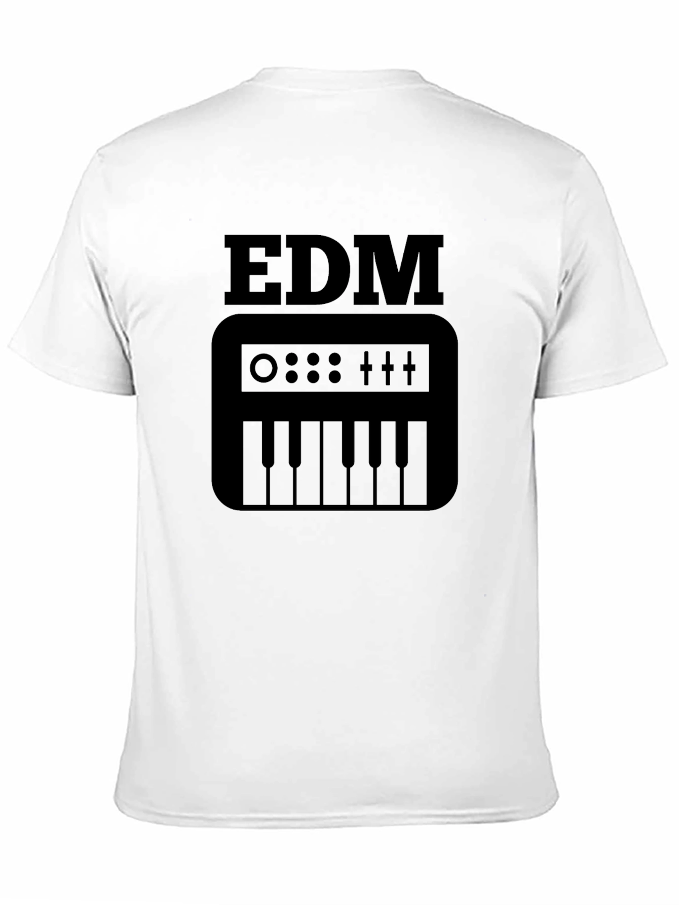 EDM Music Keyboard T-Shirt - Black Graphic Tee