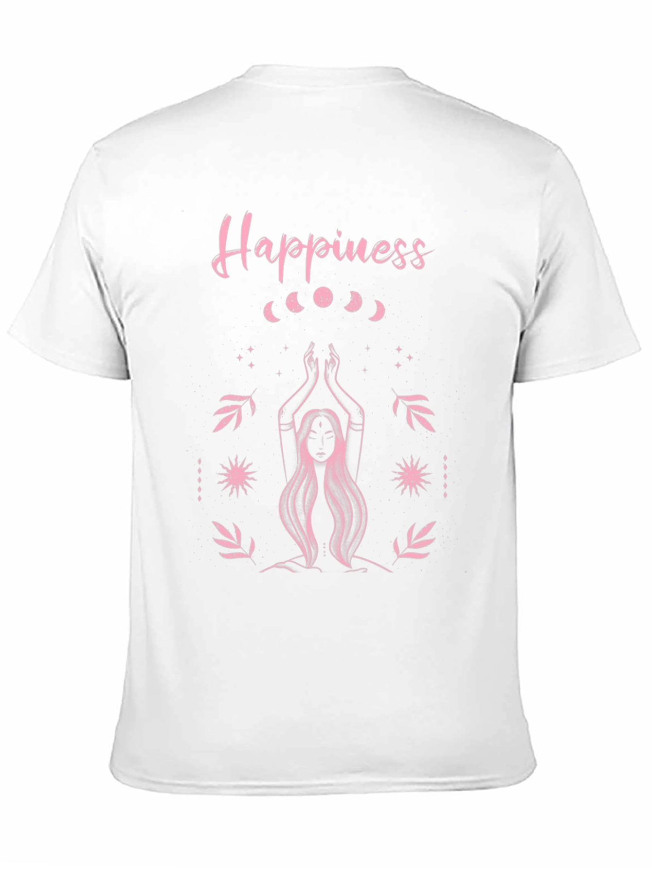 Happiness Graphic T-Shirt - Moon Phase Yoga Tee