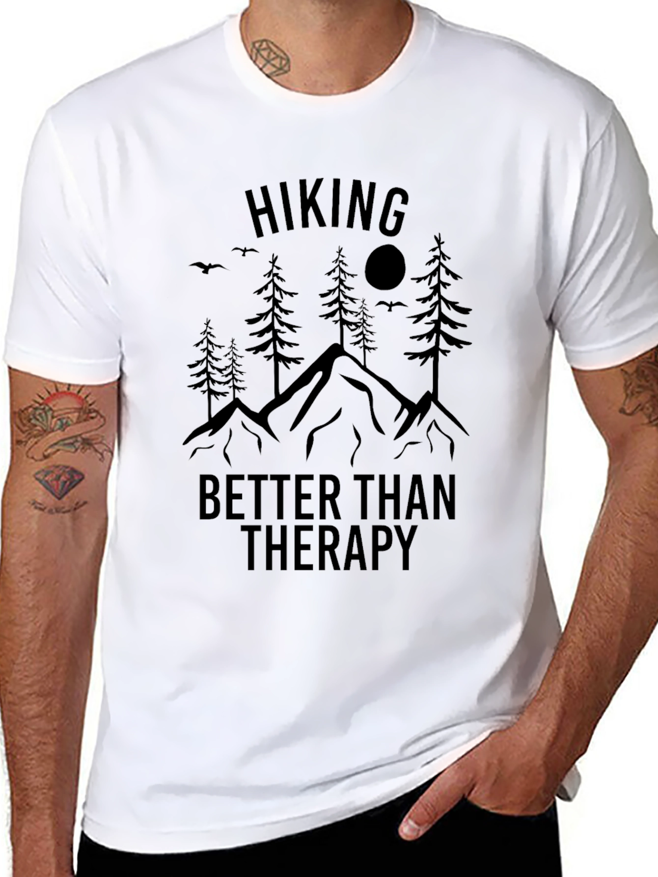 Hiking Therapy Graphic Tee - Nature Lovers Shirt