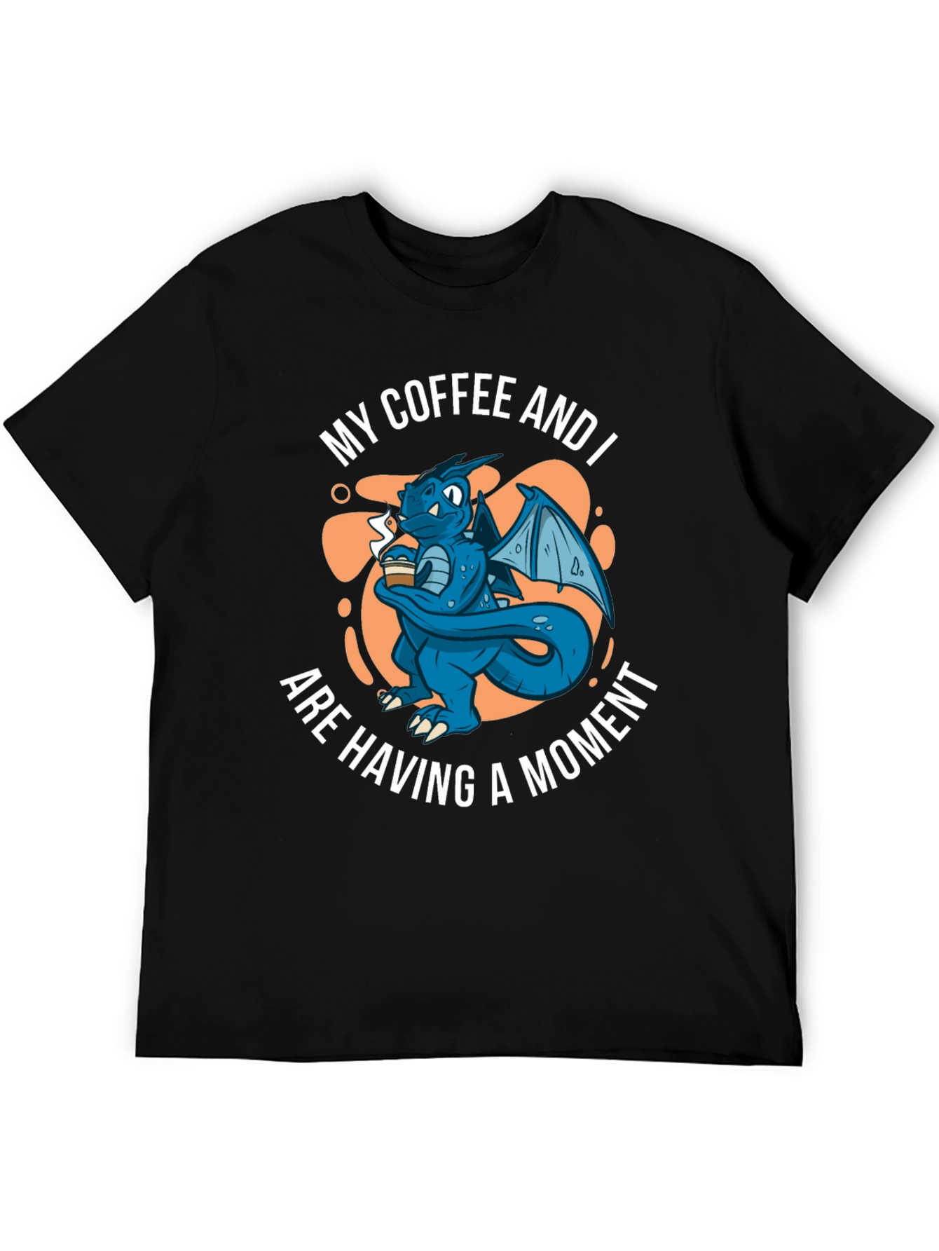 Dragon Coffee Moment Black T-Shirt