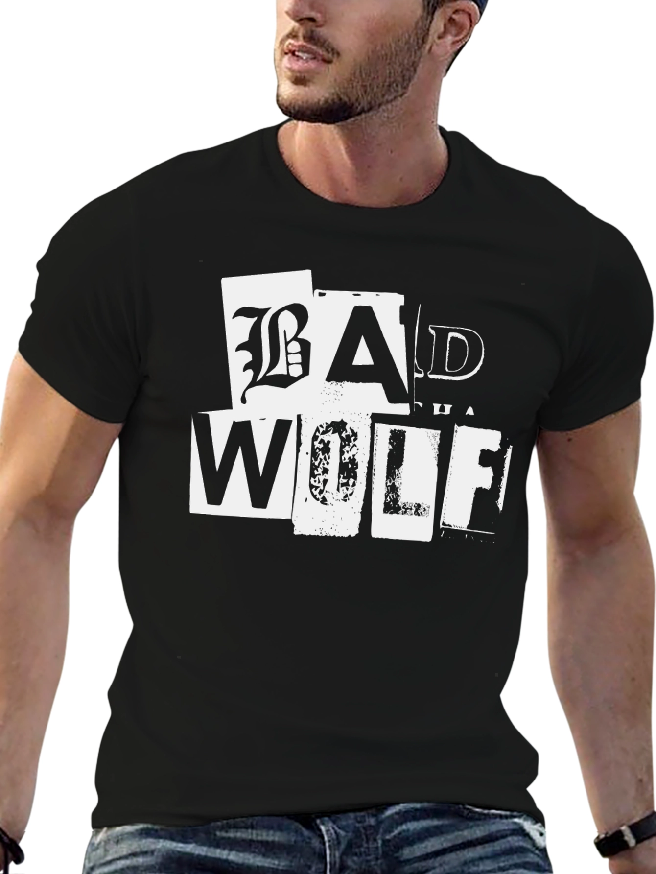 Bad Wolf T-Shirt - Black Cotton Tee