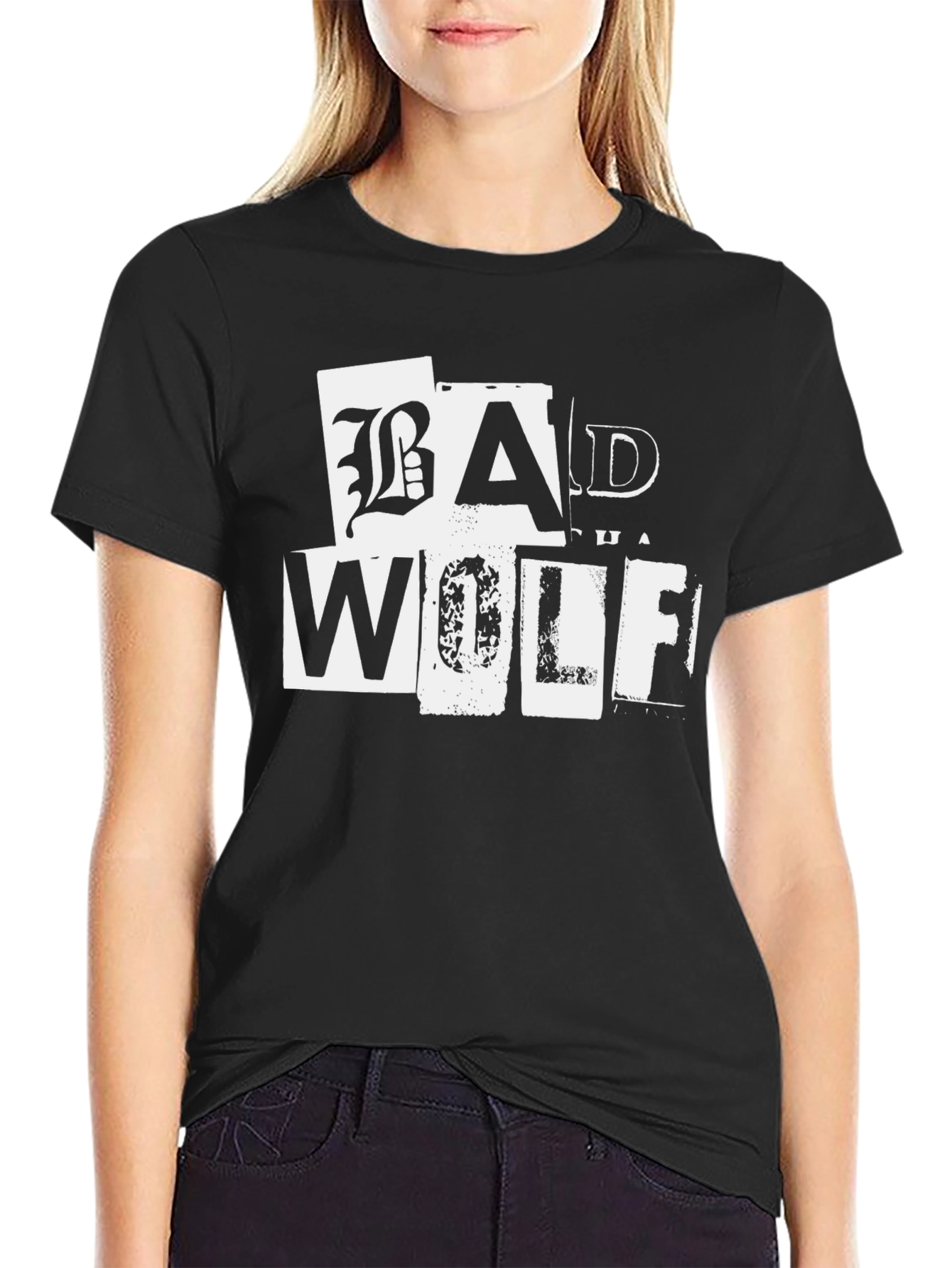 Bad Wolf T-Shirt - Black Cotton Tee