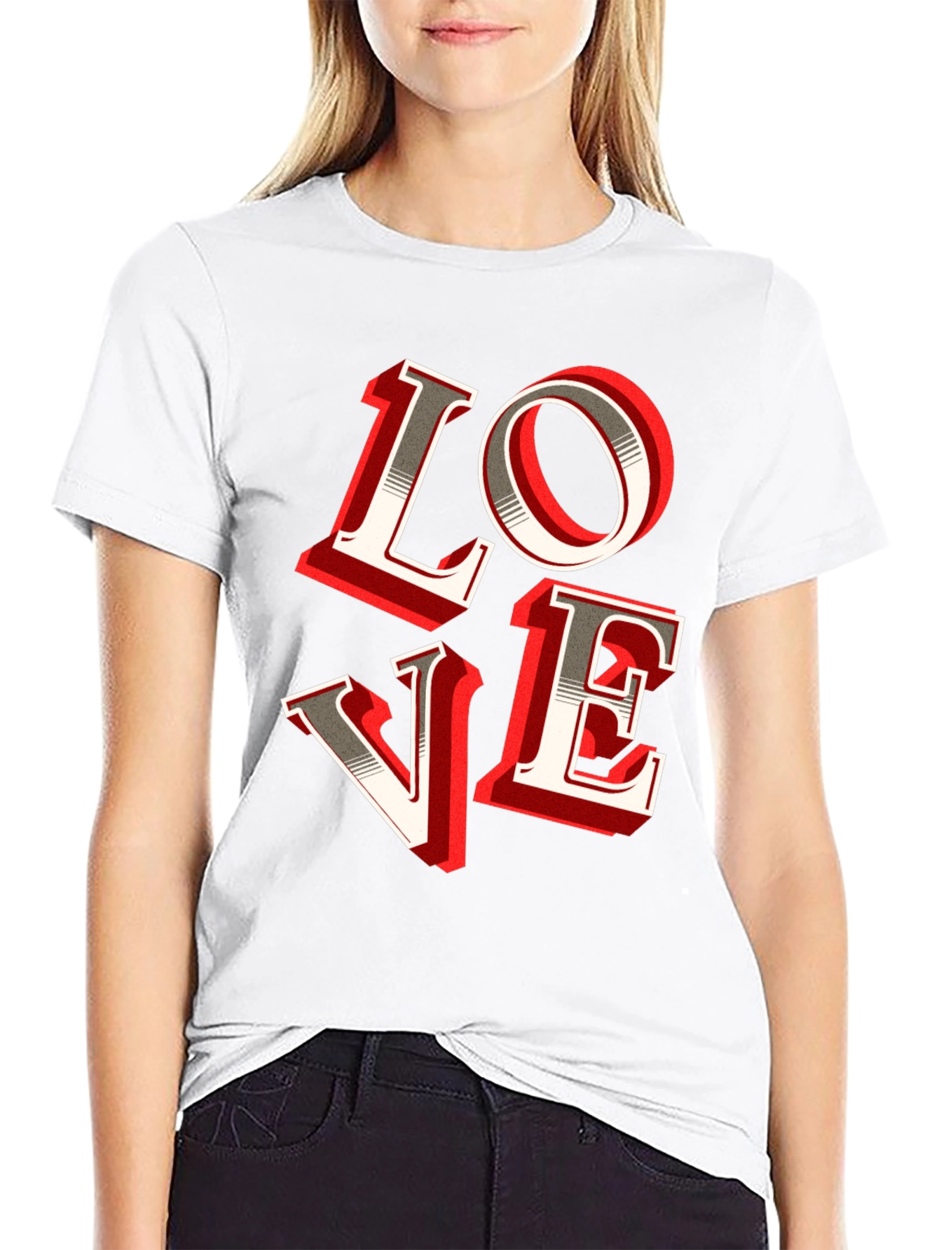 LOVE Graphic Tee - Stylish Mens Black T-Shirt