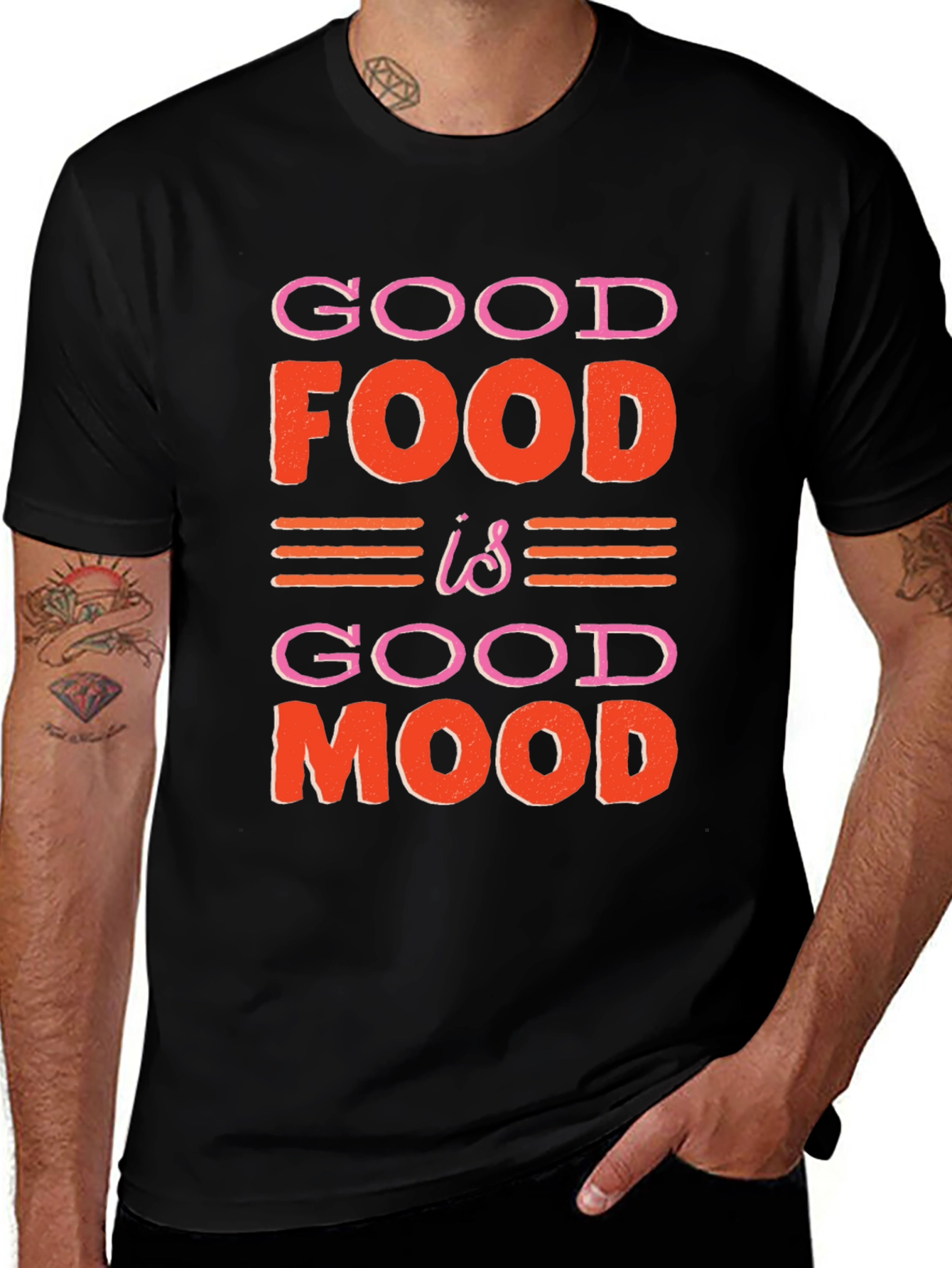Good Food is Good Mood Graphic T-Shirt