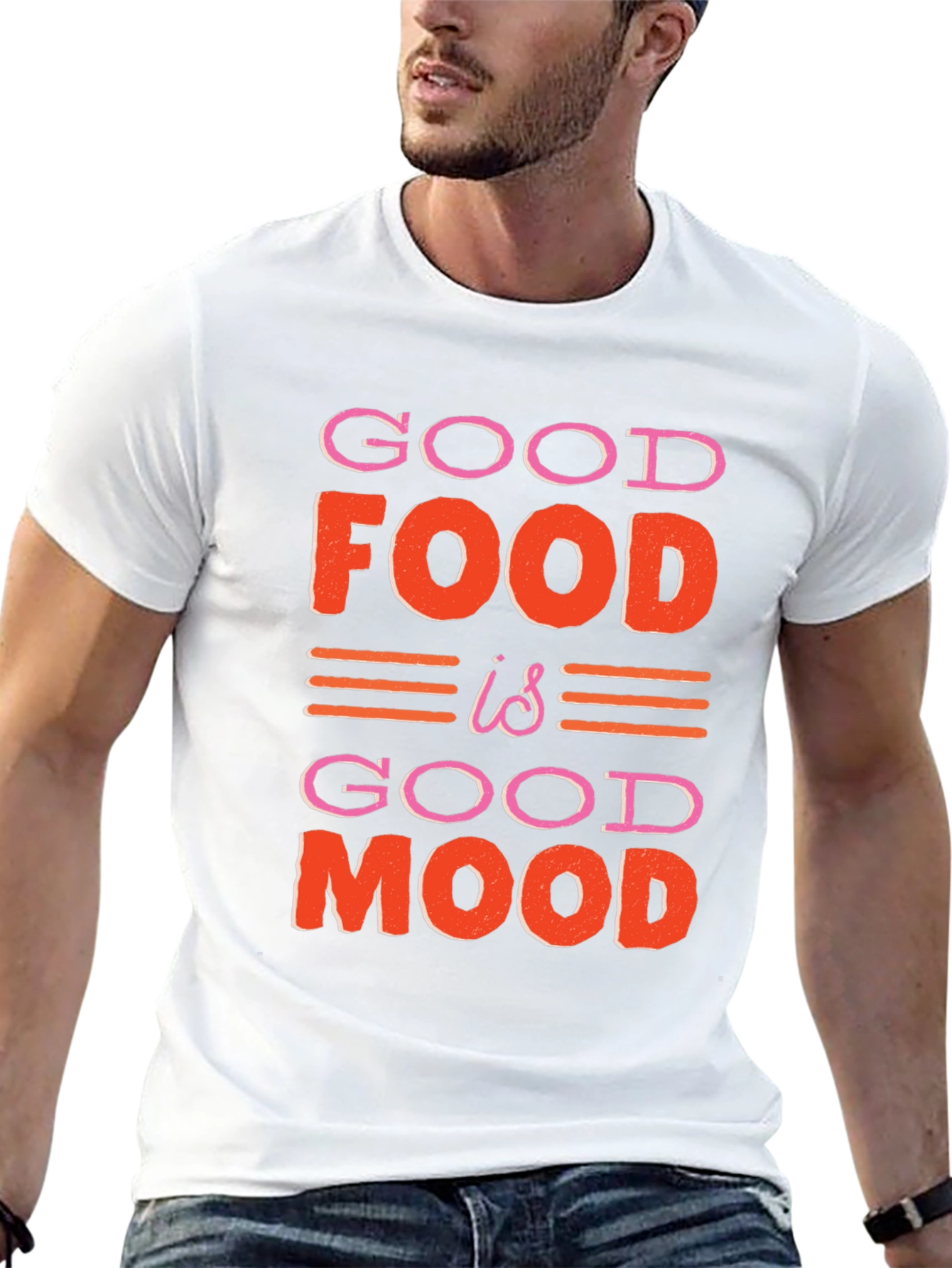 Good Food is Good Mood Graphic T-Shirt