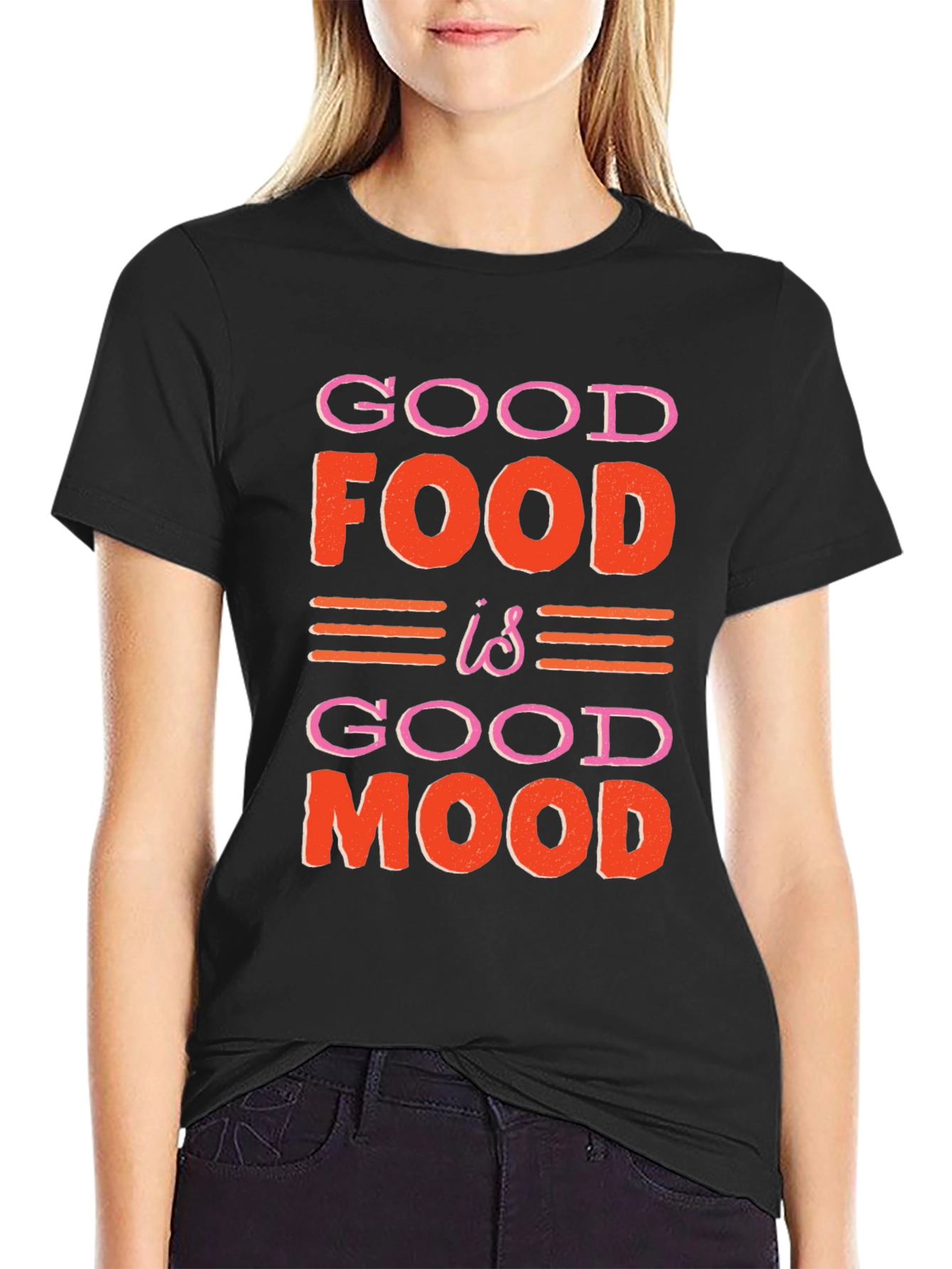 Good Food is Good Mood Graphic T-Shirt