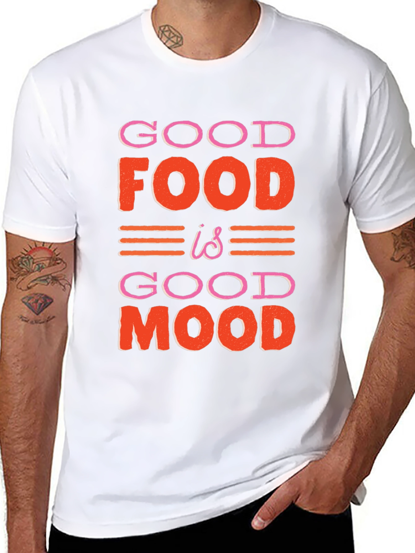 Good Food is Good Mood Graphic T-Shirt