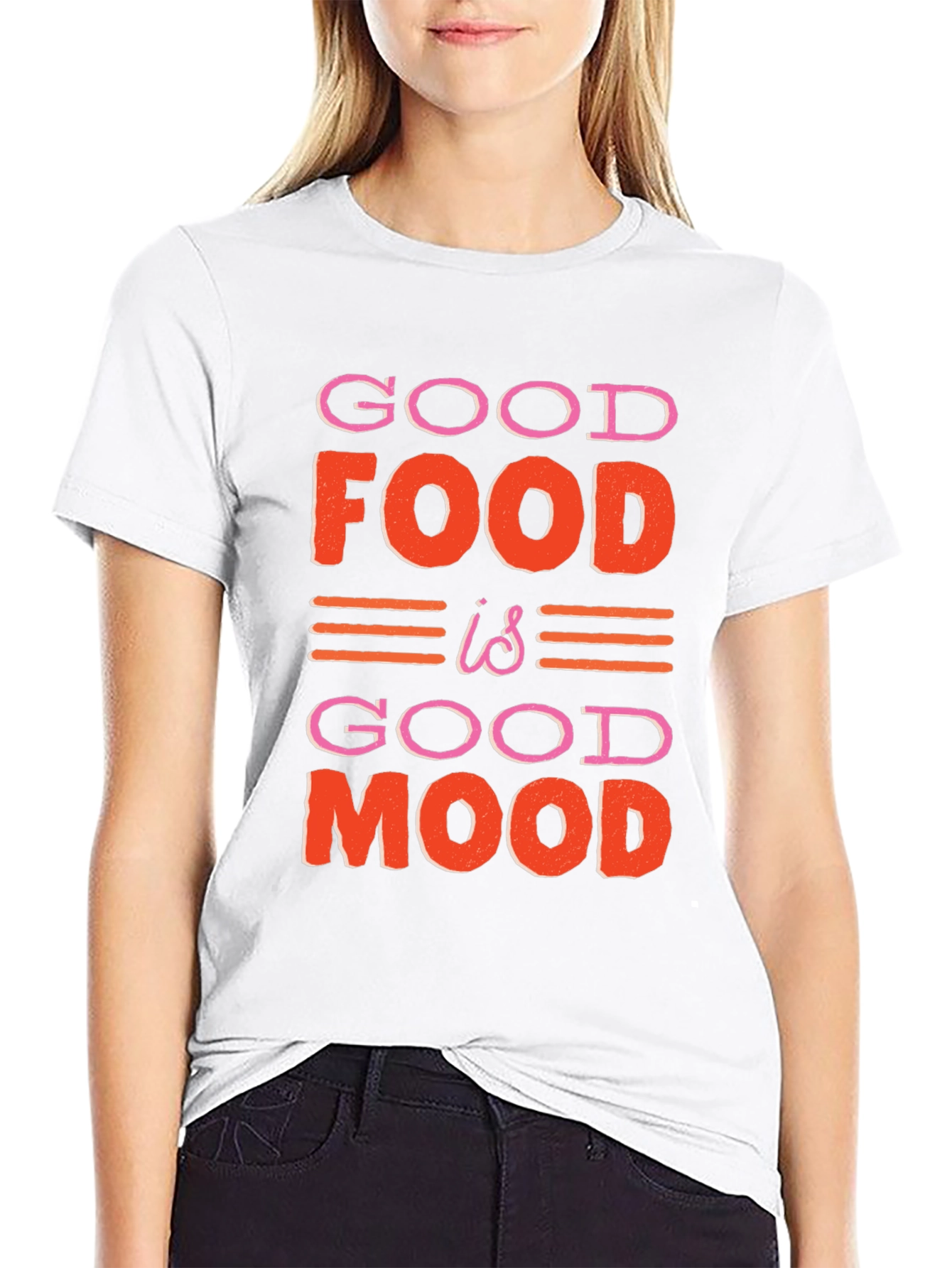 Good Food is Good Mood Graphic T-Shirt