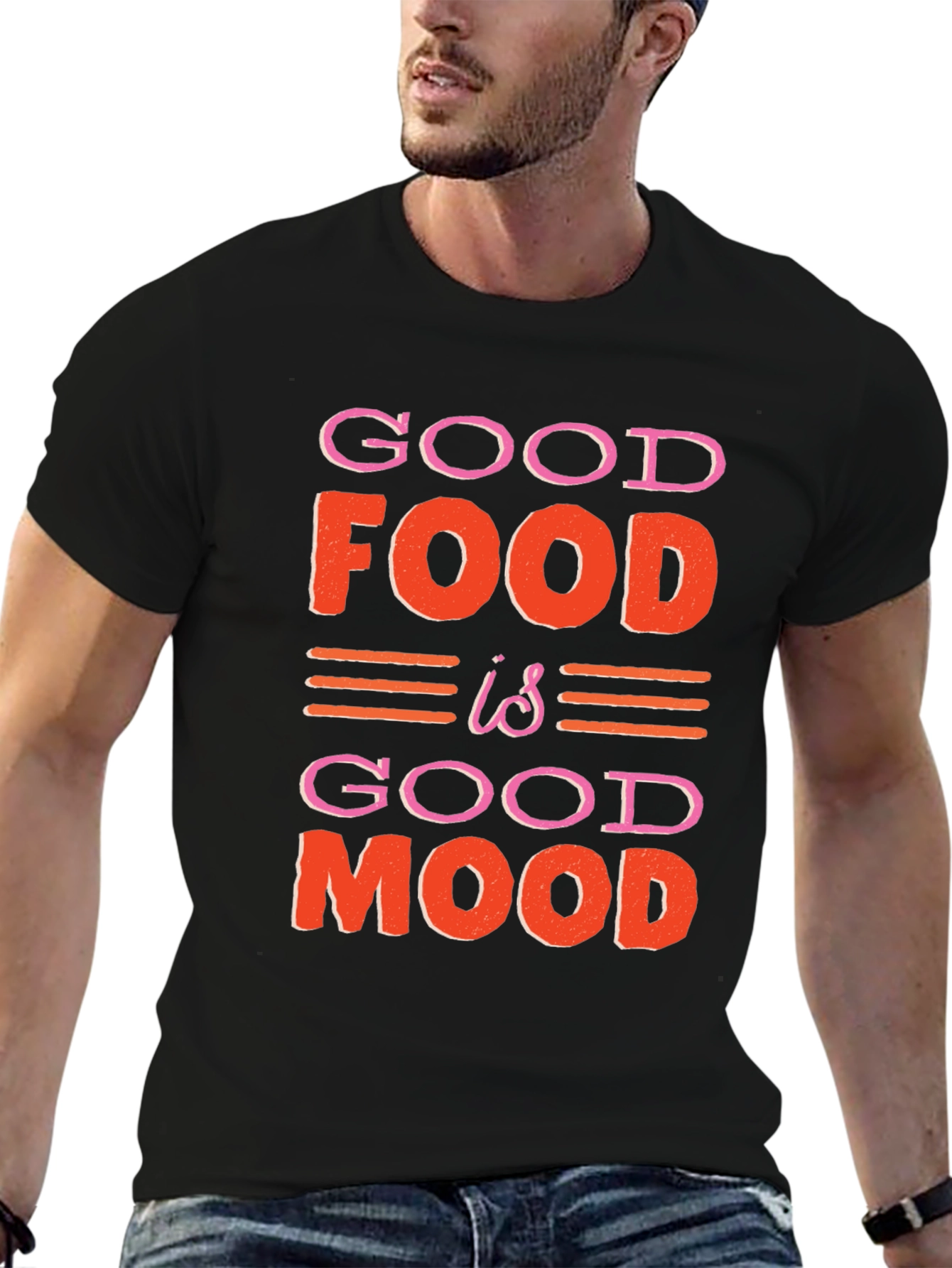 Good Food is Good Mood Graphic T-Shirt