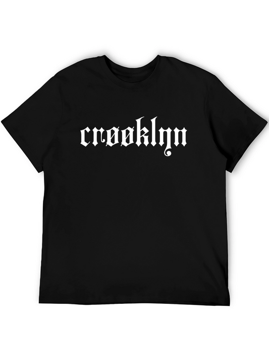 Crooklyn Black Graphic Tee - Urban Style T-Shirt