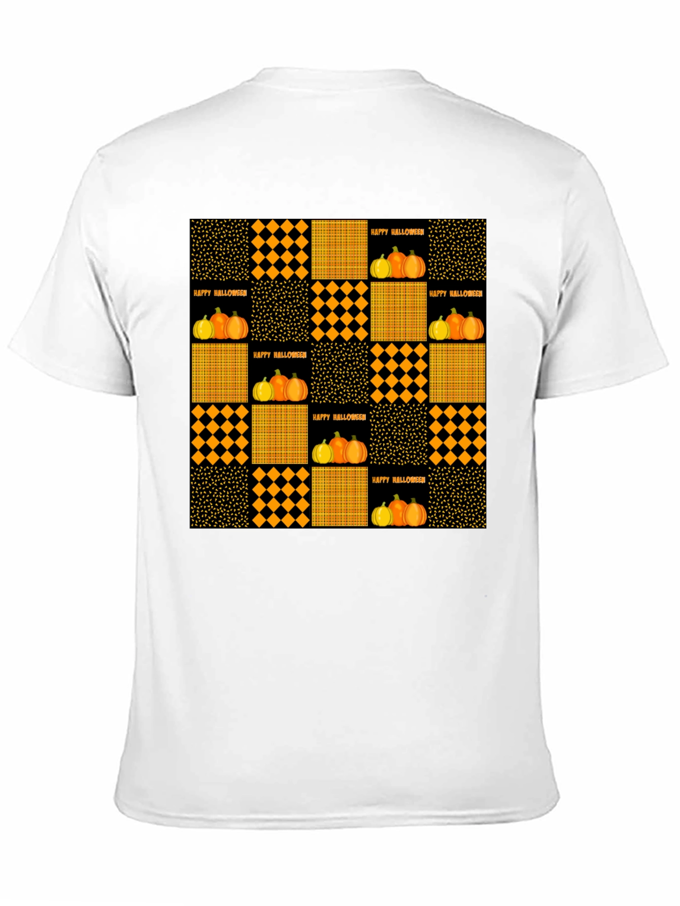 Halloween Quilt Patch T-Shirt
