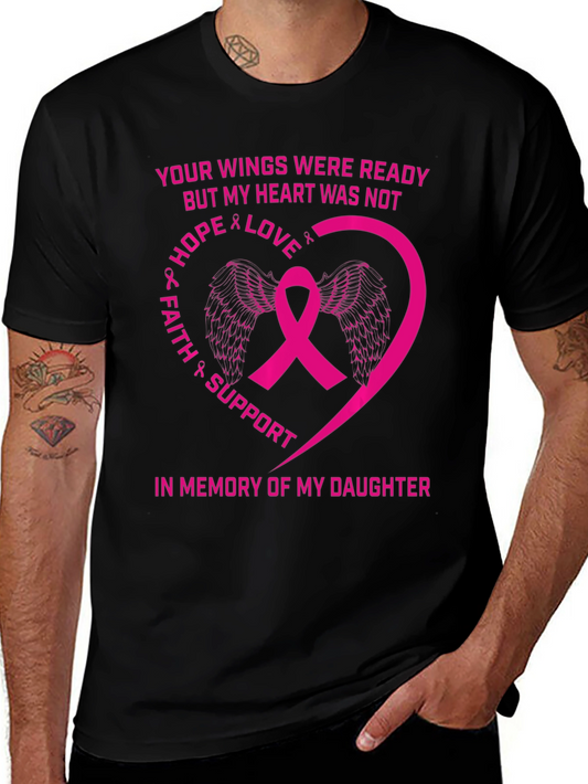 Breast Cancer Awareness T-Shirt Daughter Memorial