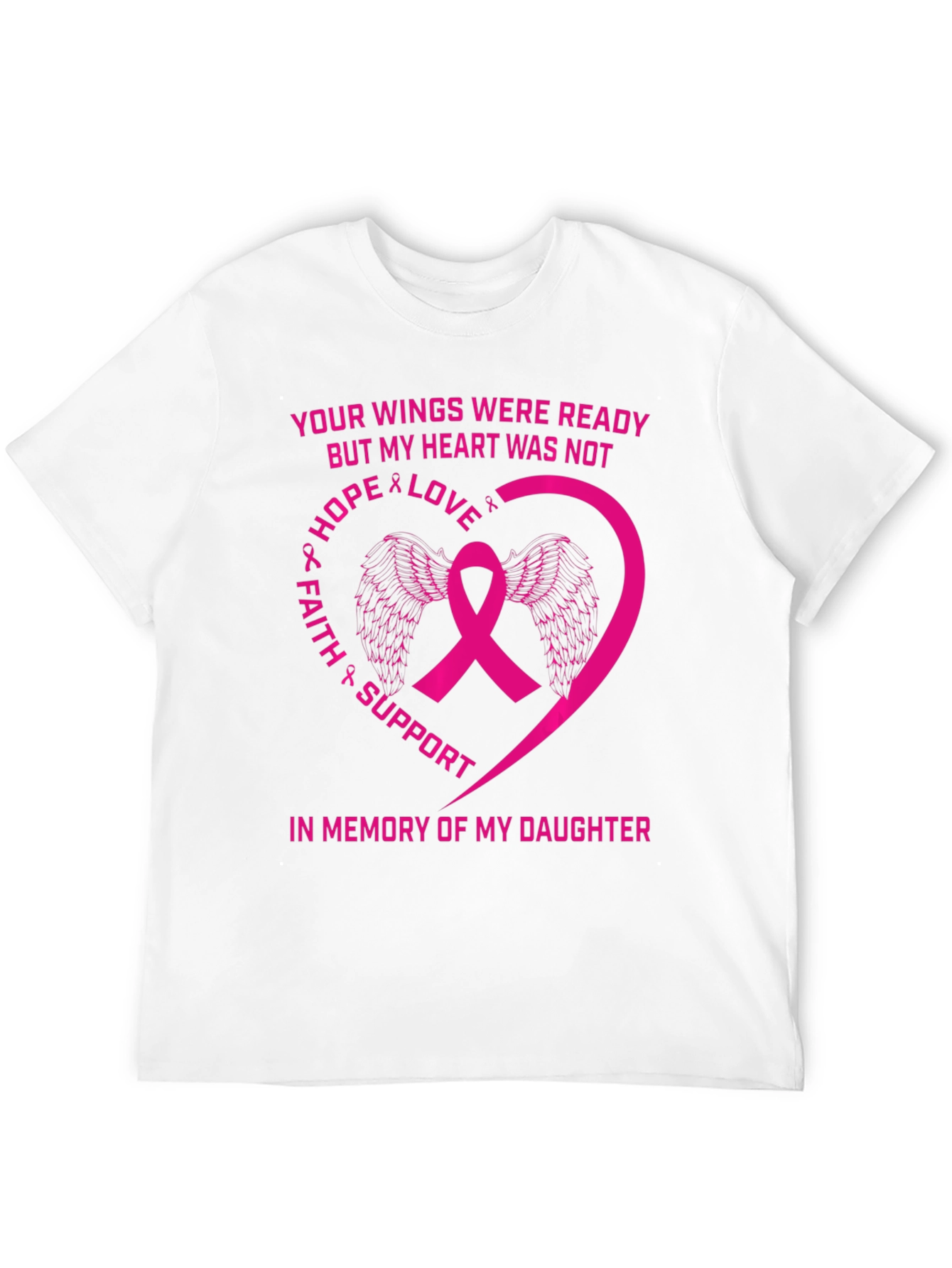 Breast Cancer Awareness T-Shirt Daughter Memorial