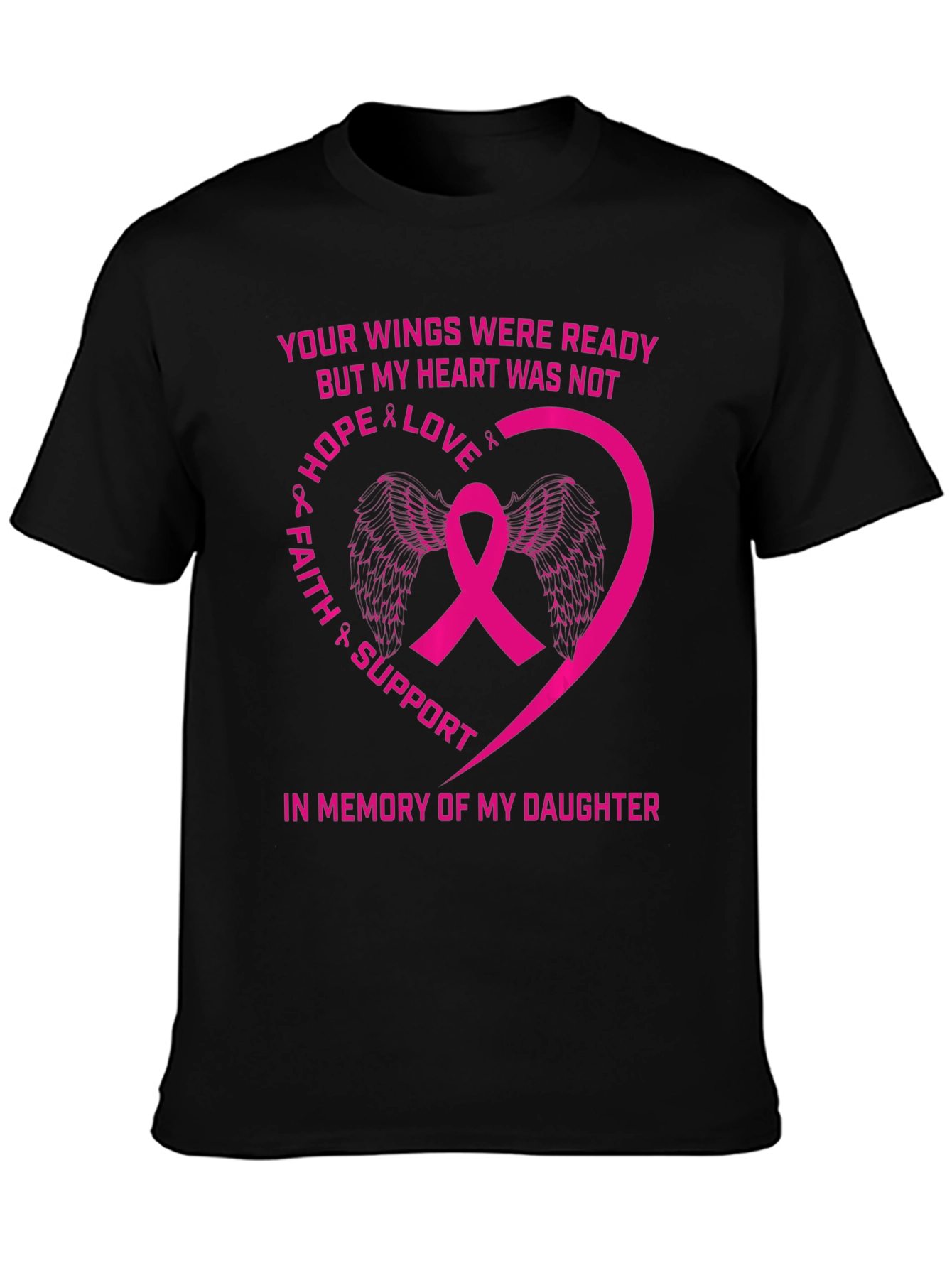 Breast Cancer Awareness T-Shirt Daughter Memorial