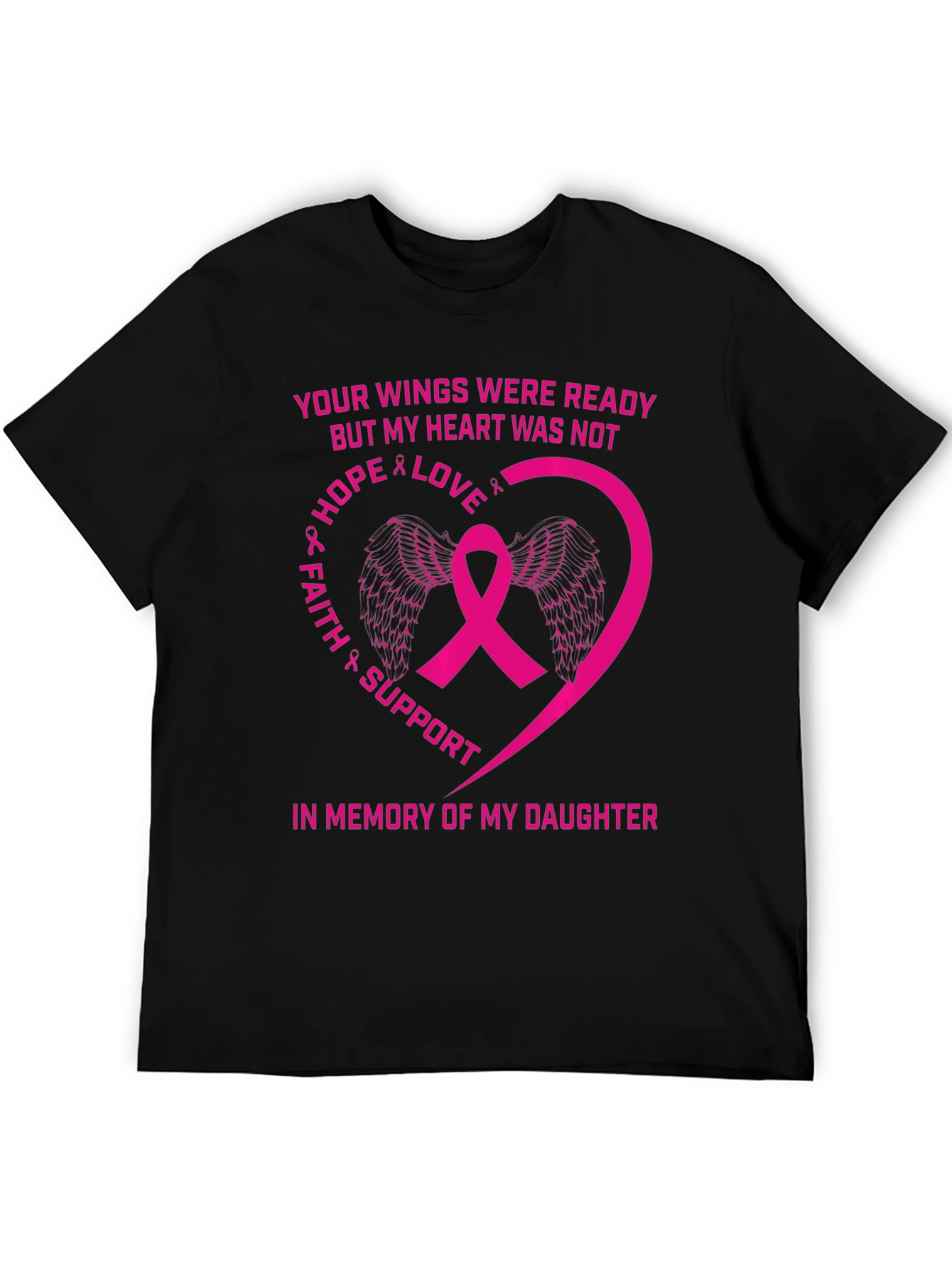 Breast Cancer Awareness T-Shirt Daughter Memorial