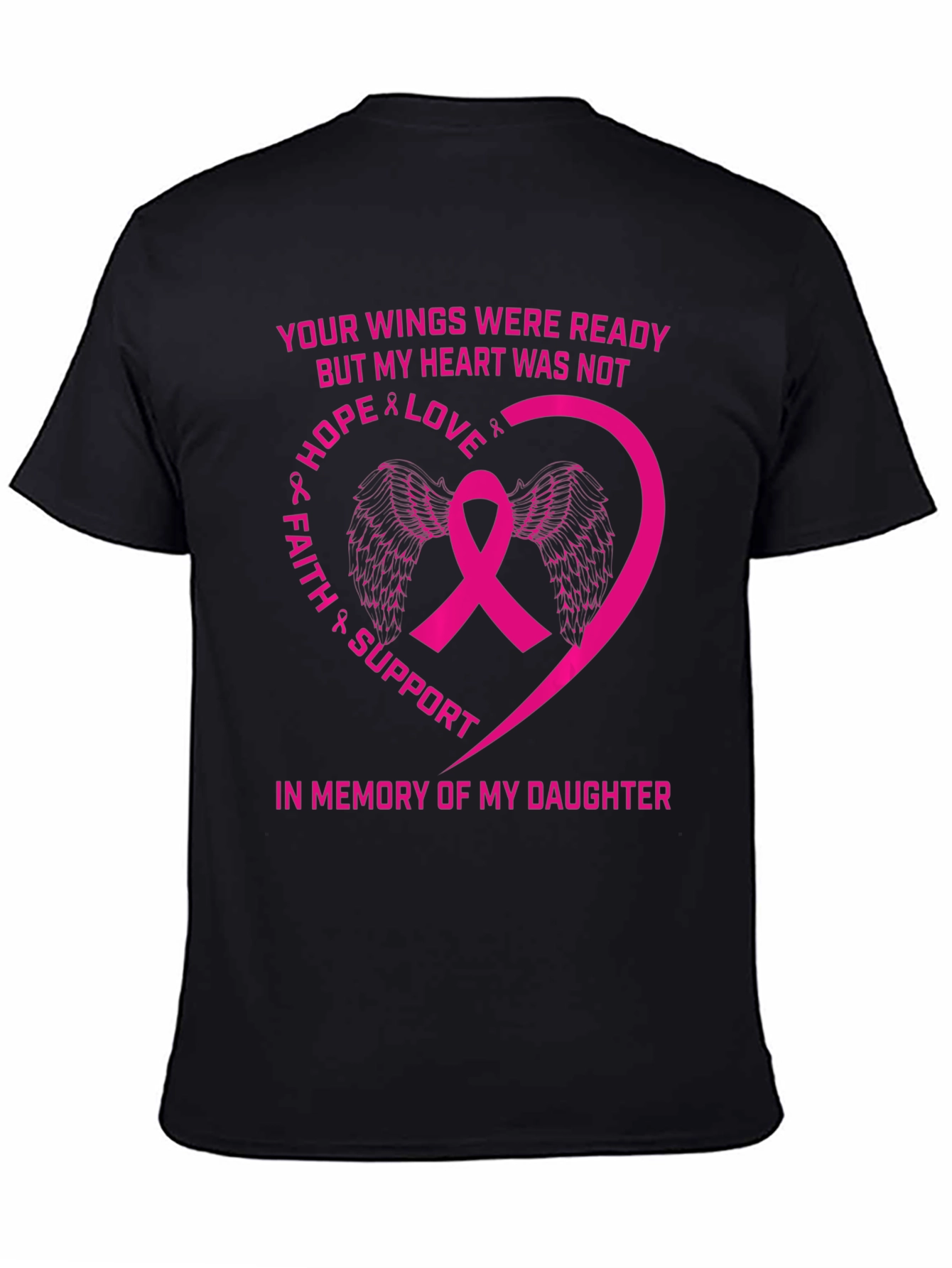 Breast Cancer Awareness T-Shirt Daughter Memorial