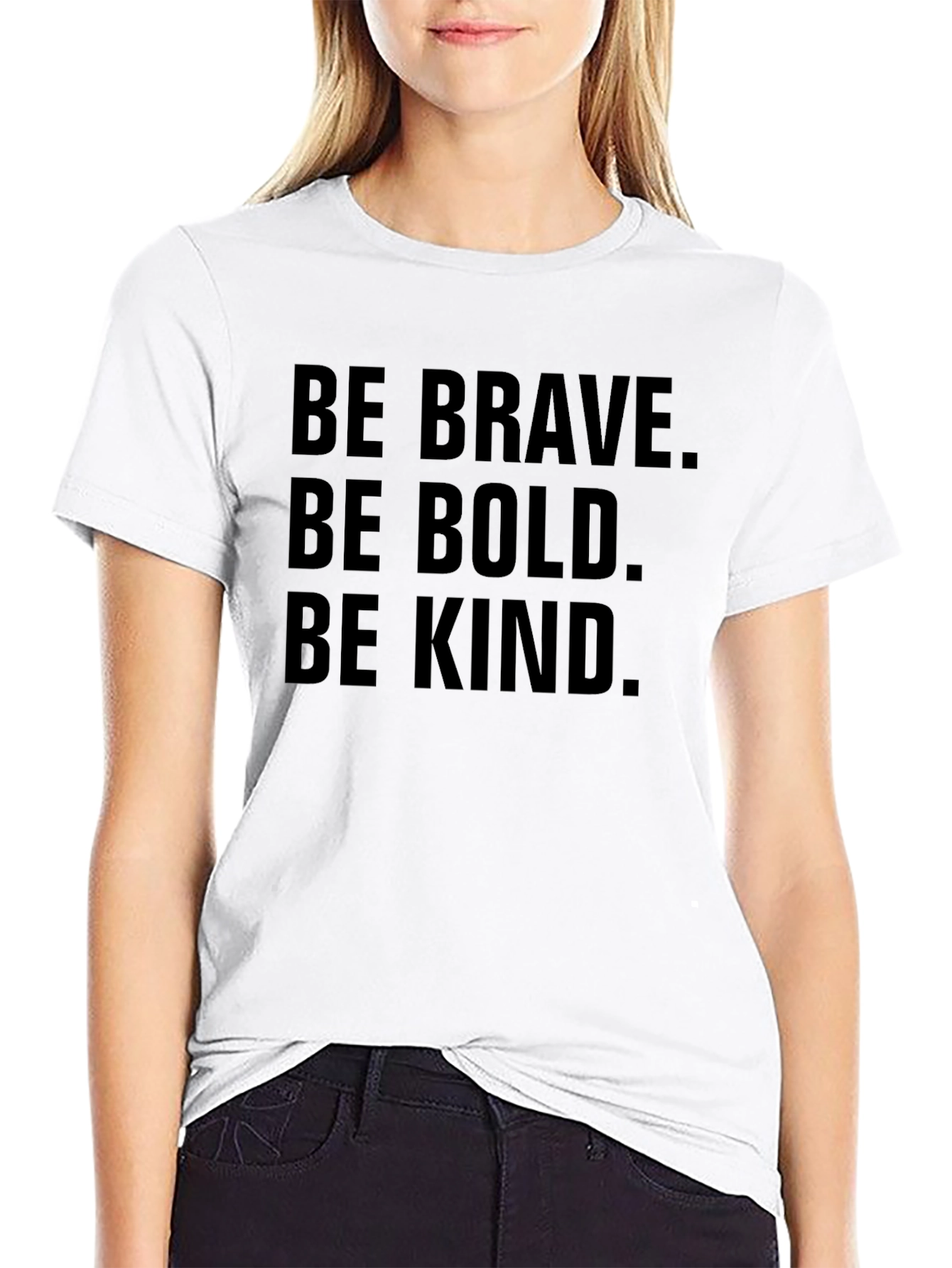 Be Brave Bold Kind Black T-Shirt