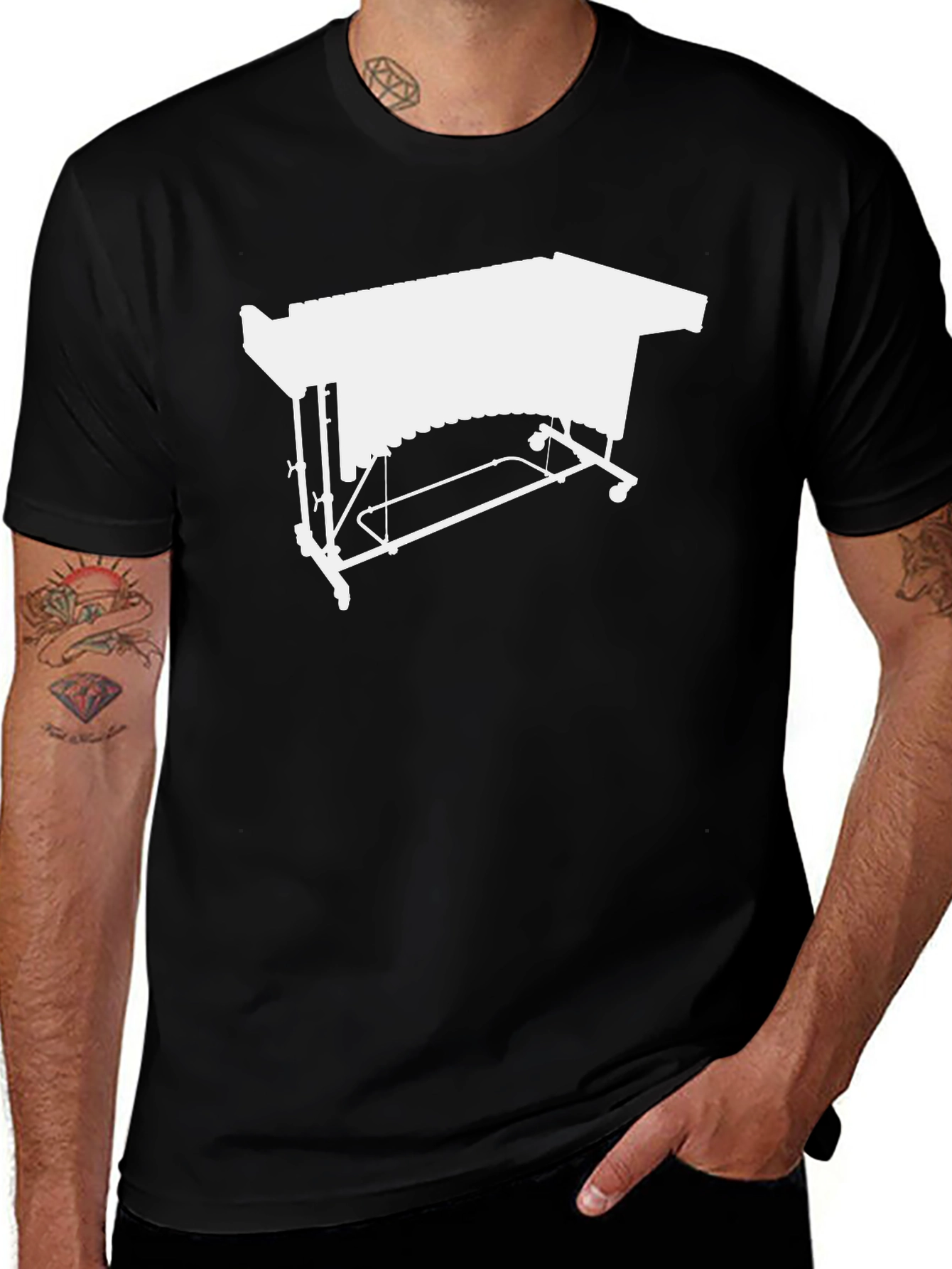 Marimba Silhouette T-Shirt - Music Lovers Tee