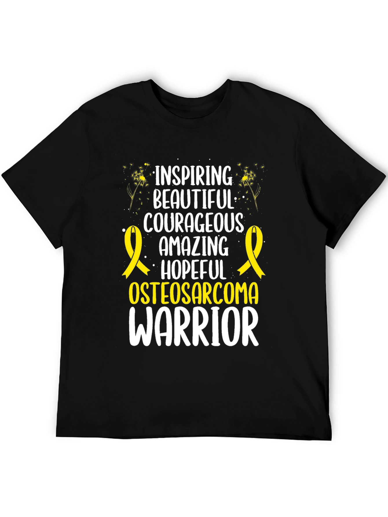Osteosarcoma Warrior T-Shirt Inspiring Courageous