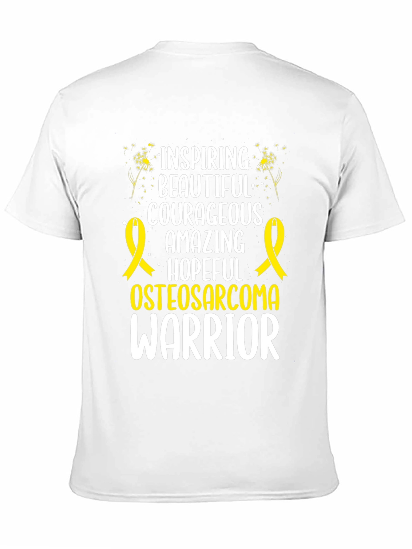 Osteosarcoma Warrior T-Shirt Inspiring Courageous