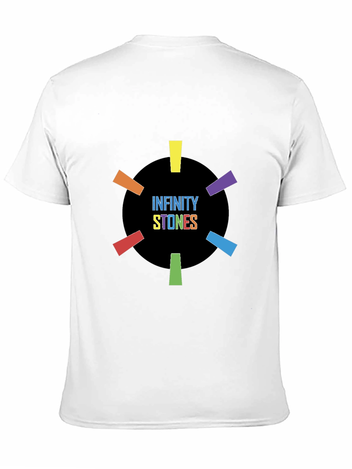 Infinity Stones Graphic Black T-Shirt