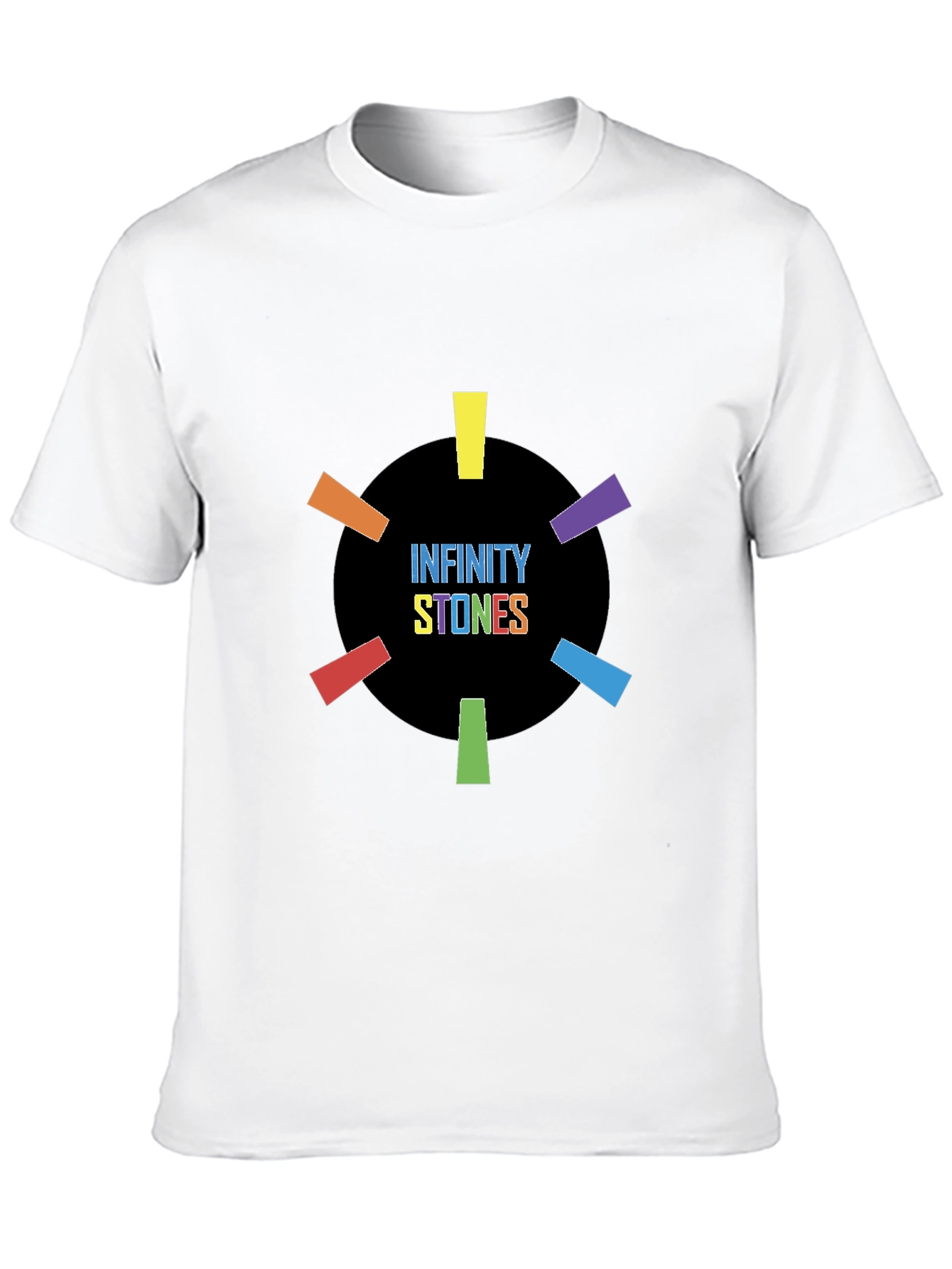 Infinity Stones Graphic Black T-Shirt