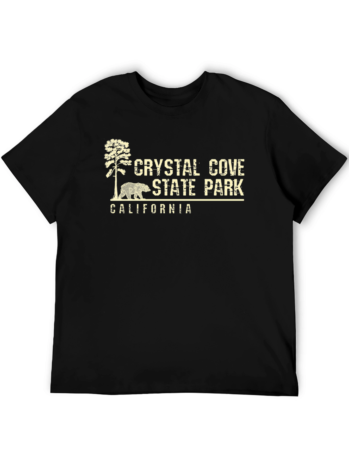 Crystal Cove State Park California Black T-Shirt