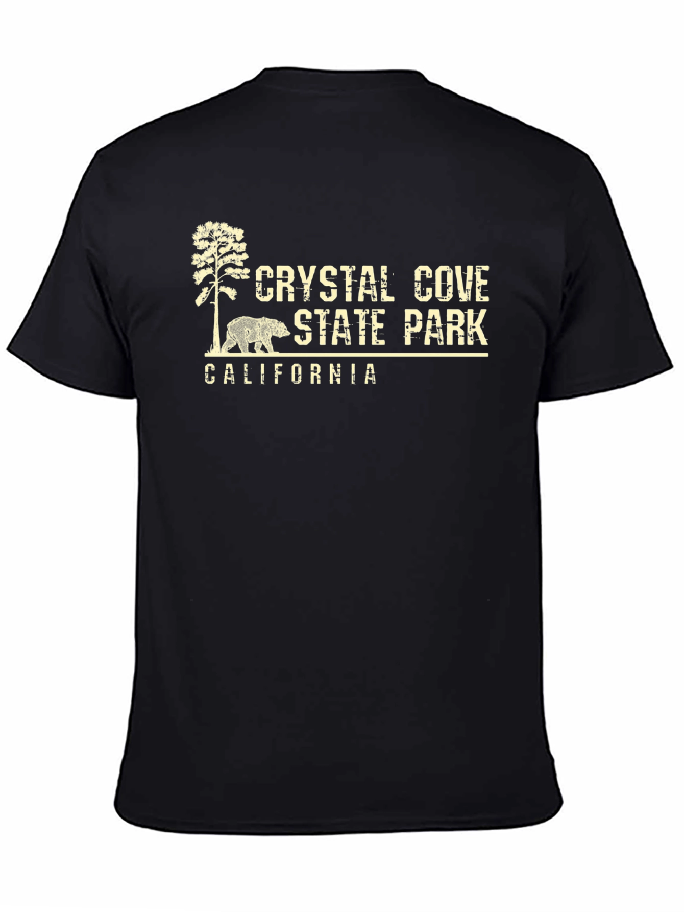 Crystal Cove State Park California Black T-Shirt