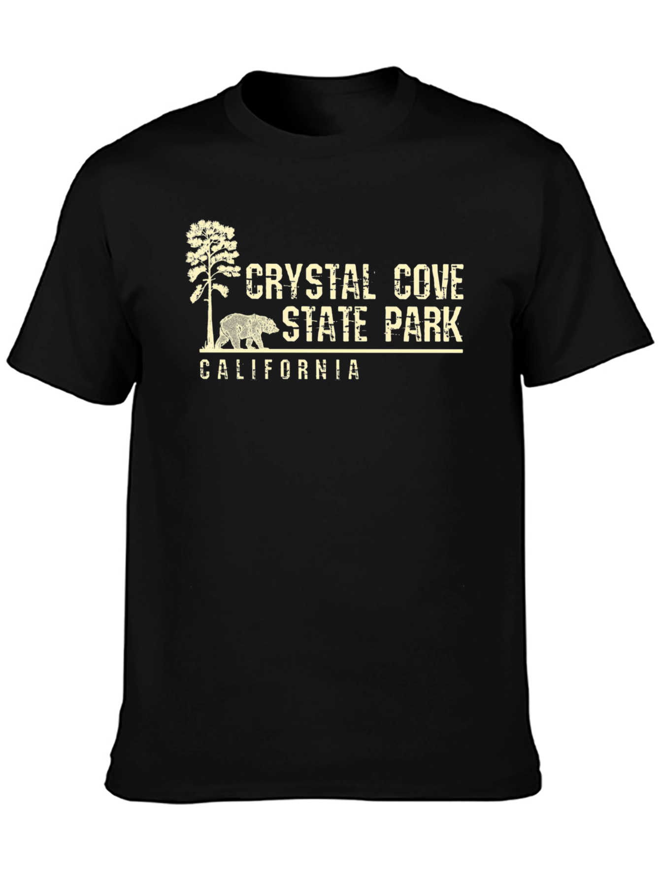 Crystal Cove State Park California Black T-Shirt