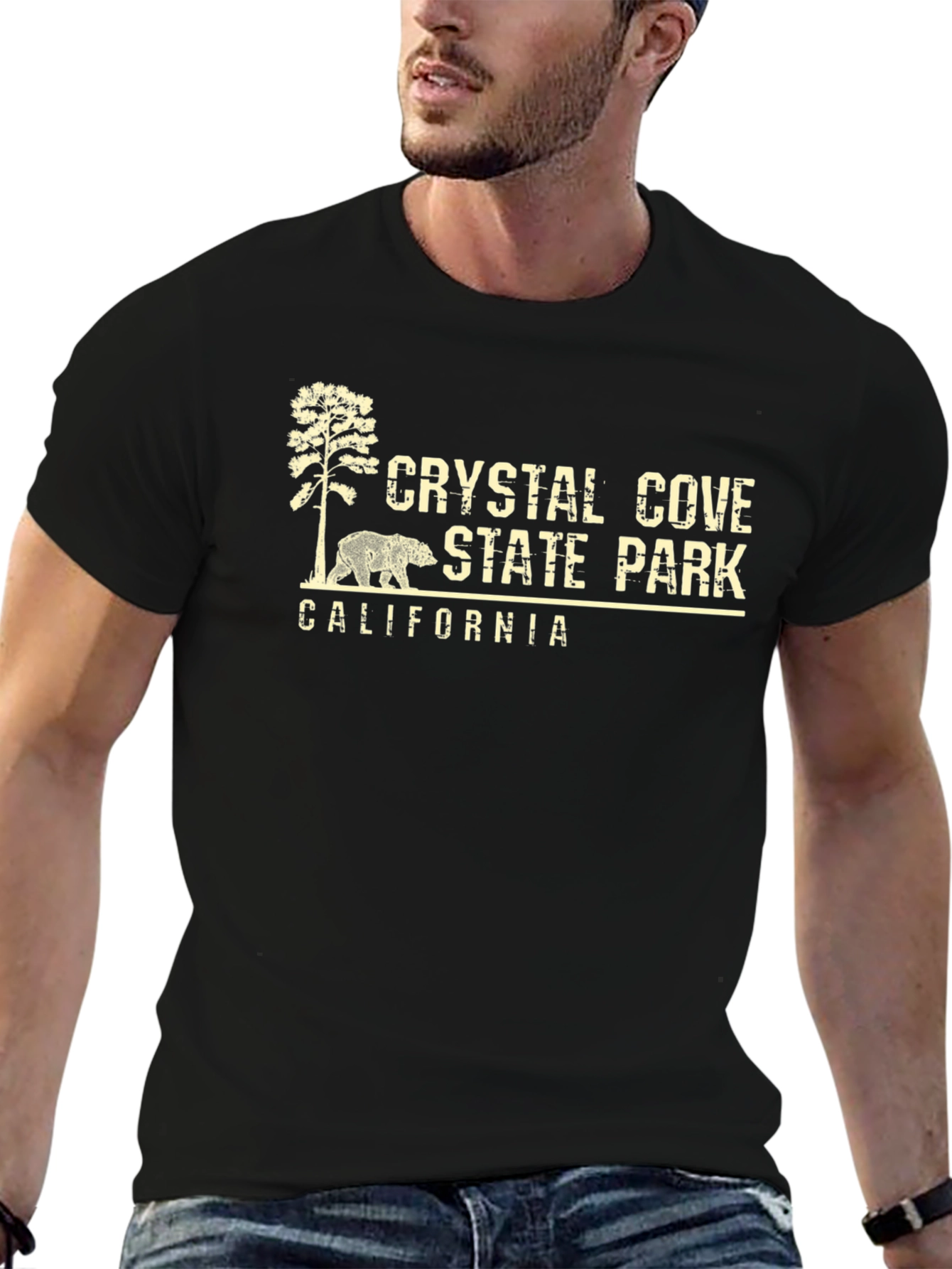 Crystal Cove State Park California Black T-Shirt