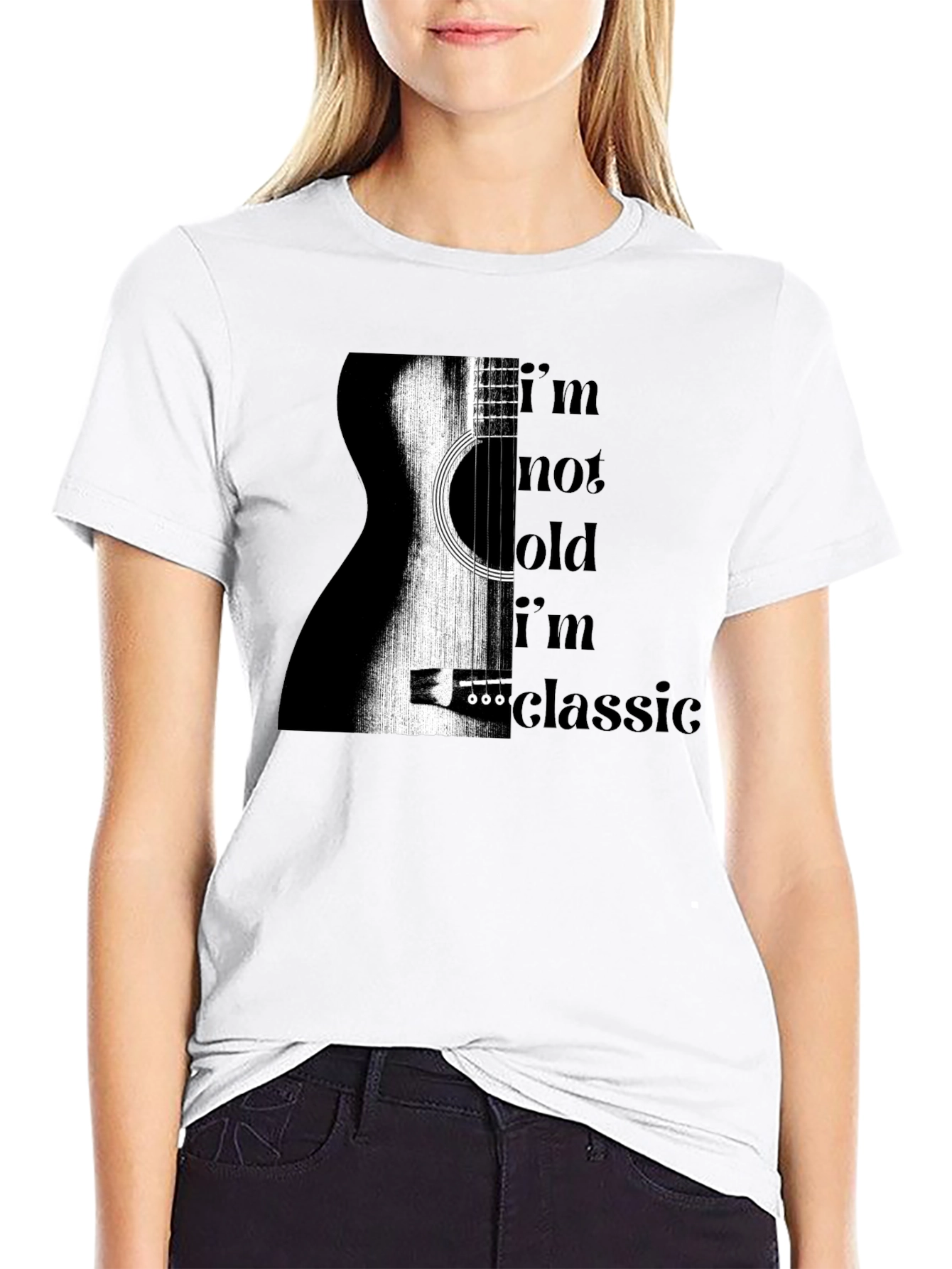 Classic Guitar Tee - Im Not Old Im Classic