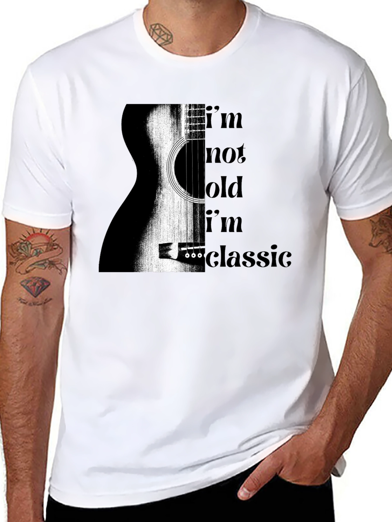 Classic Guitar Tee - Im Not Old Im Classic