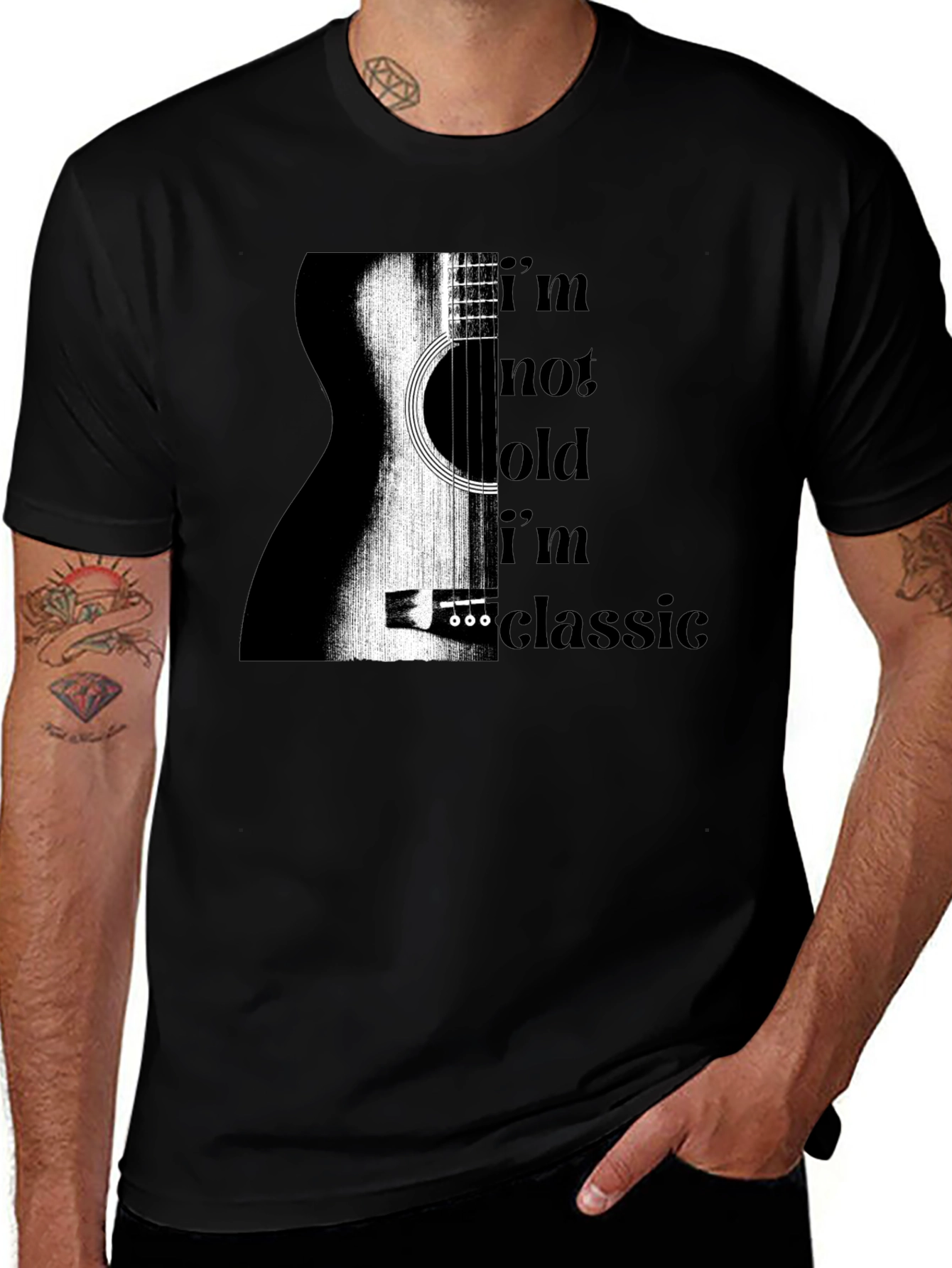Classic Guitar Tee - Im Not Old Im Classic
