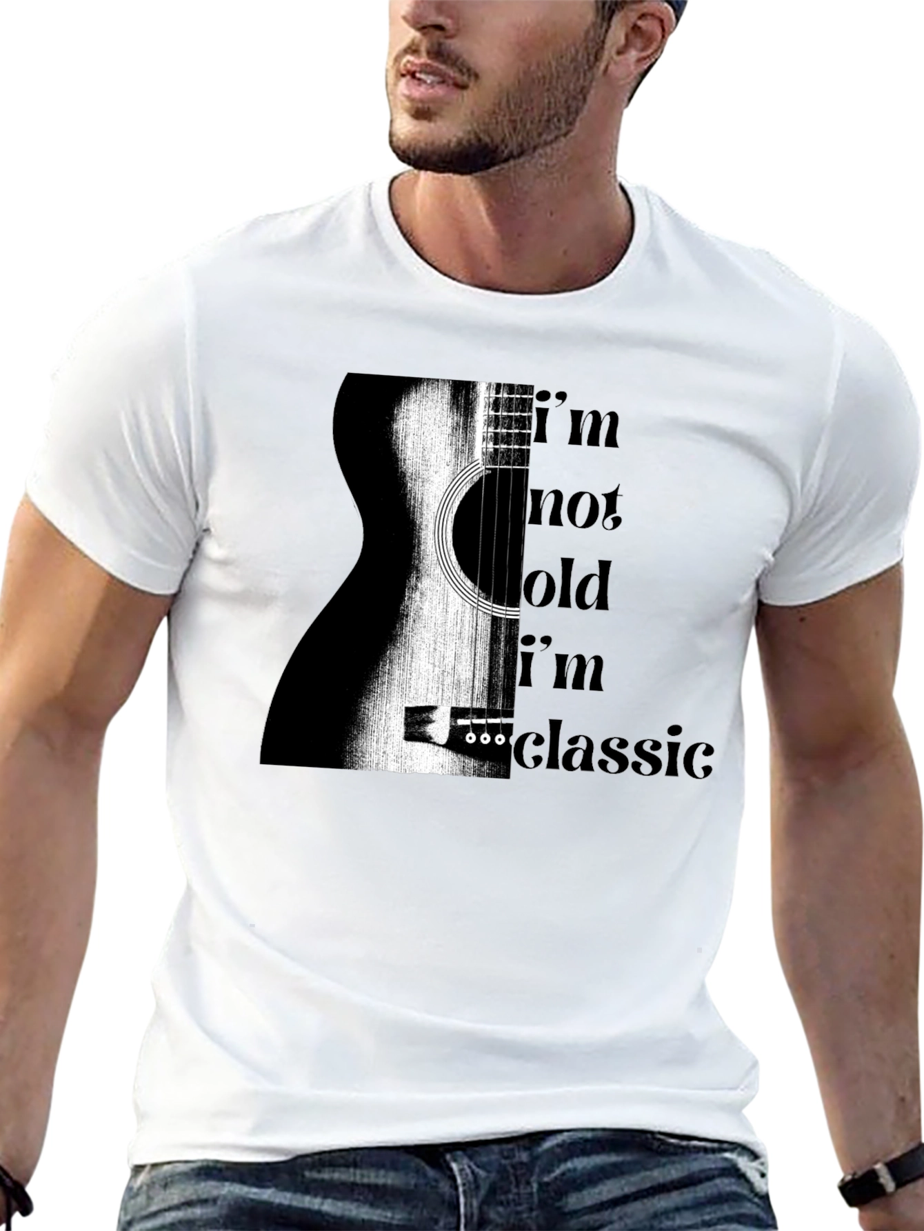 Classic Guitar Tee - Im Not Old Im Classic