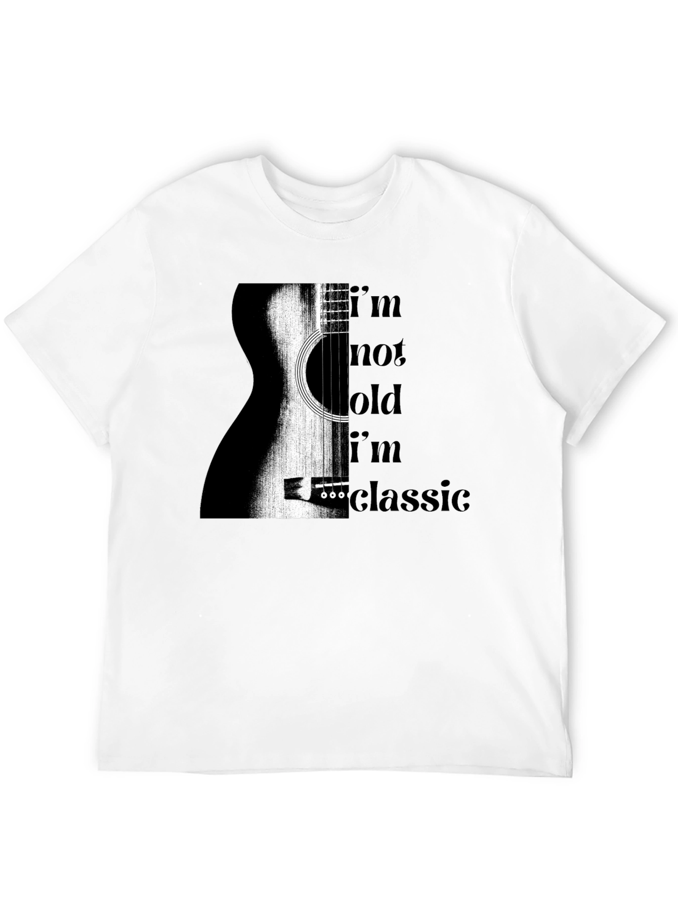 Classic Guitar Tee - Im Not Old Im Classic