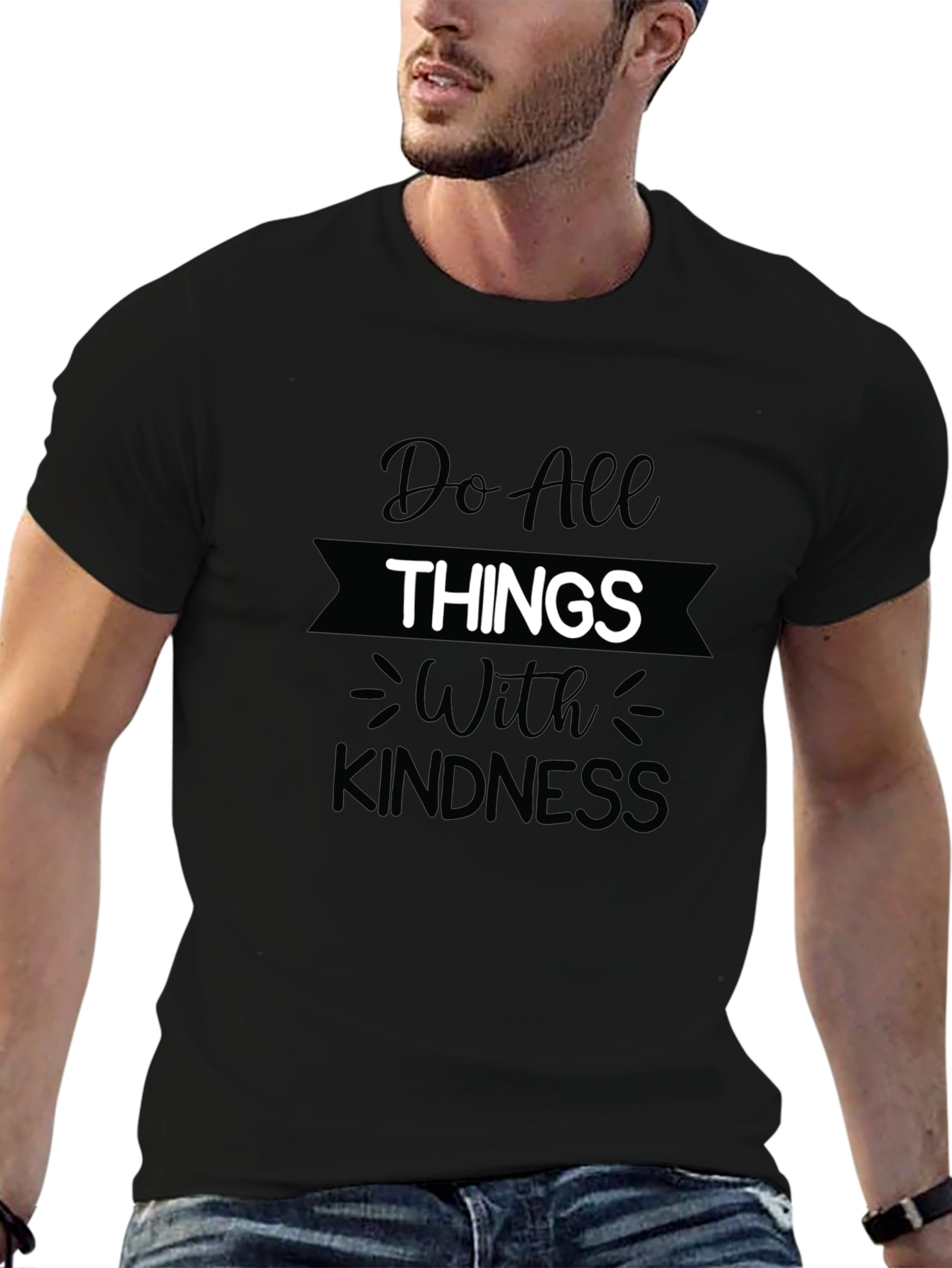 Kindness Graphic Tee - Mens Black T-Shirt