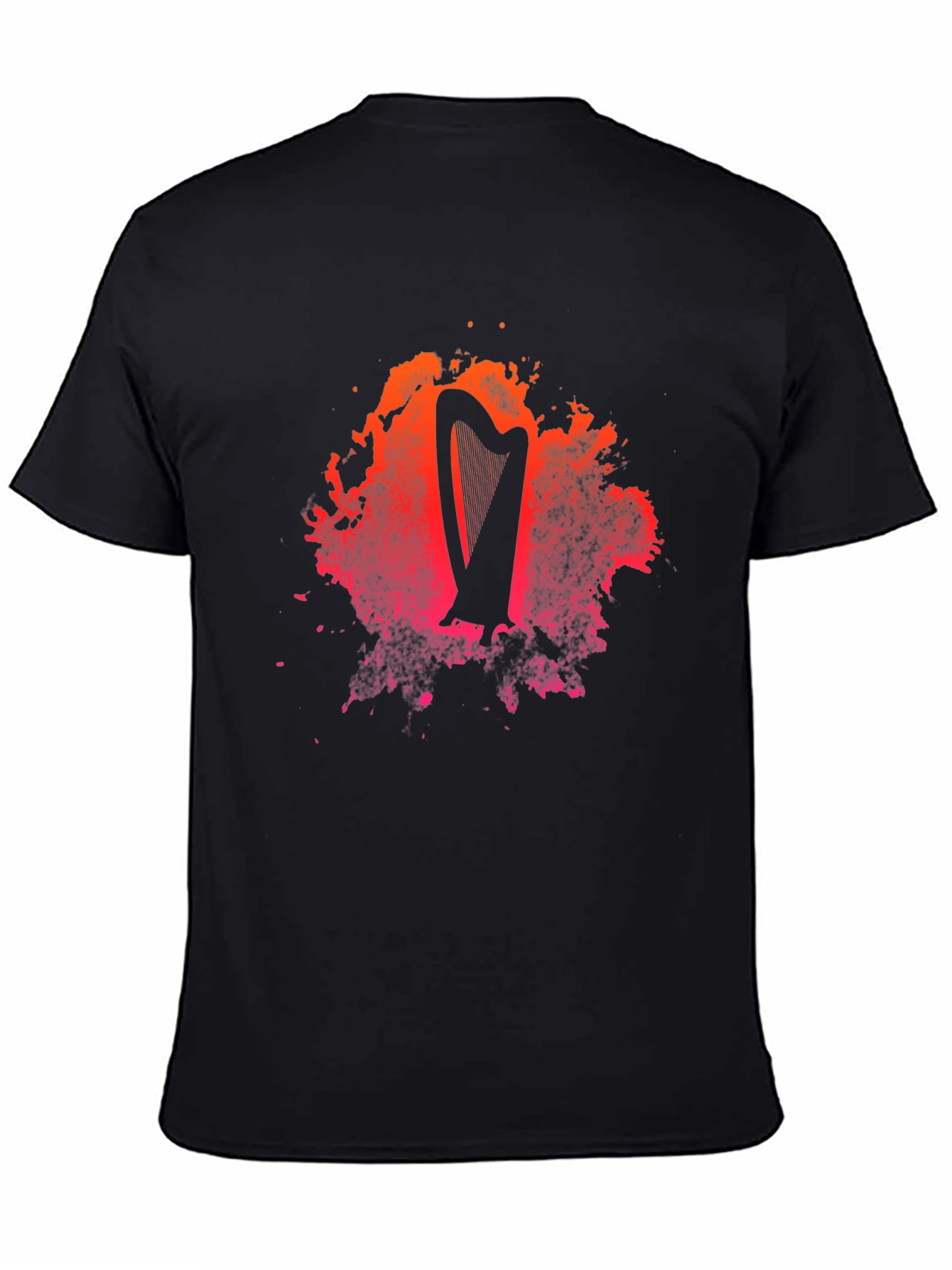 Harp Graphic Black T-Shirt