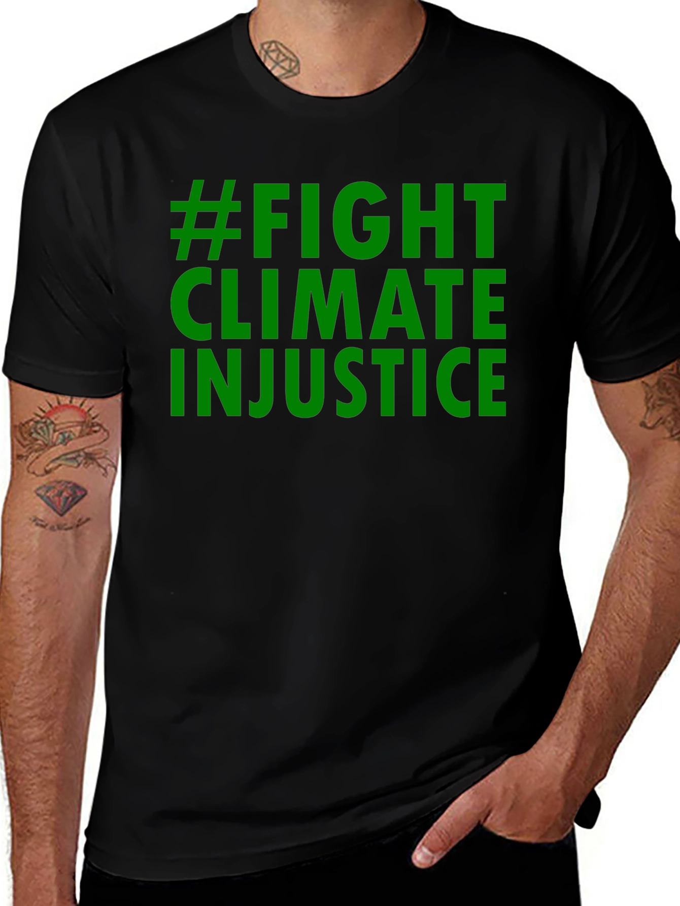 Fight Climate Injustice Black T-Shirt