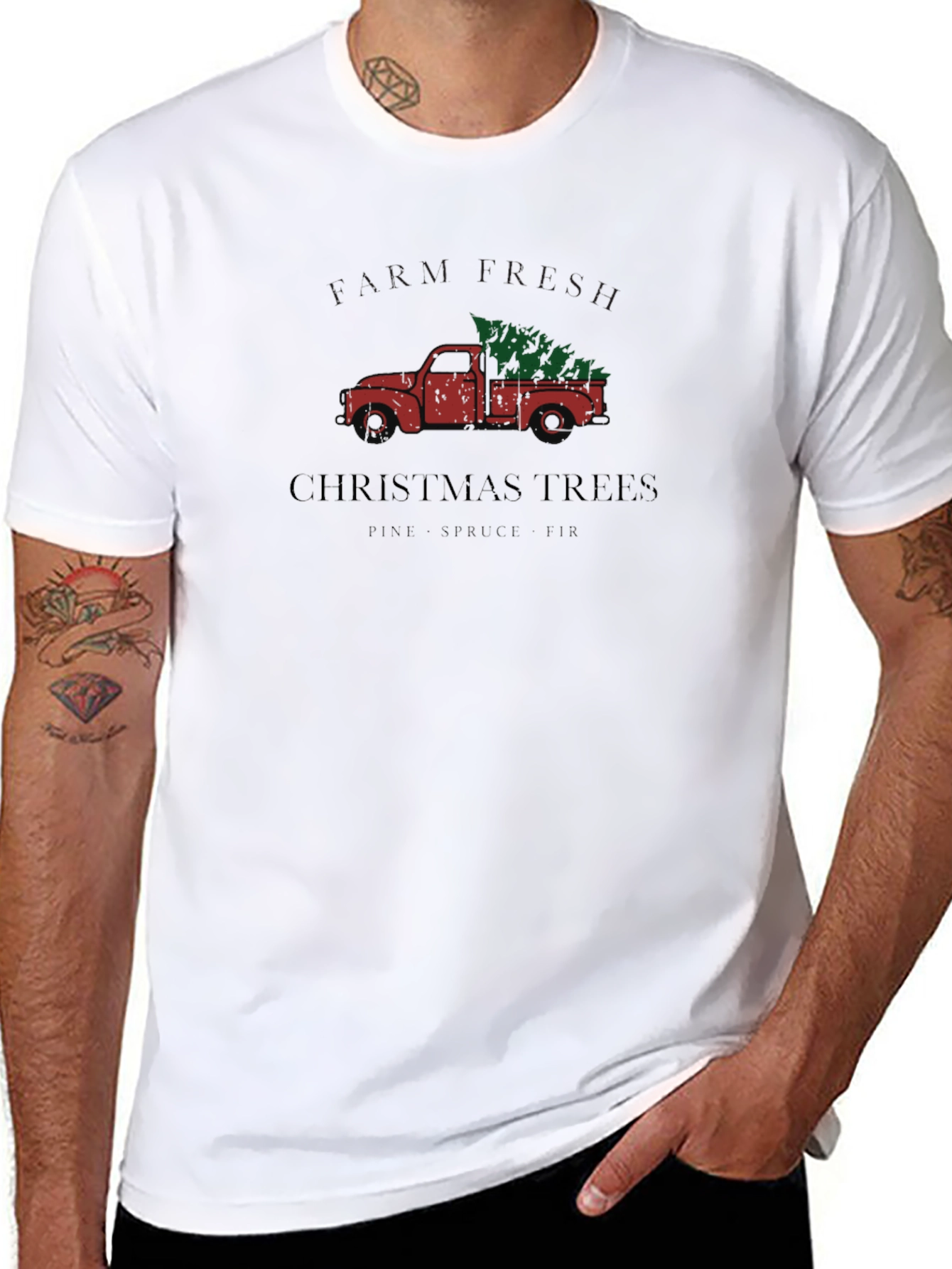 Farm Fresh Christmas Tree Graphic Tee