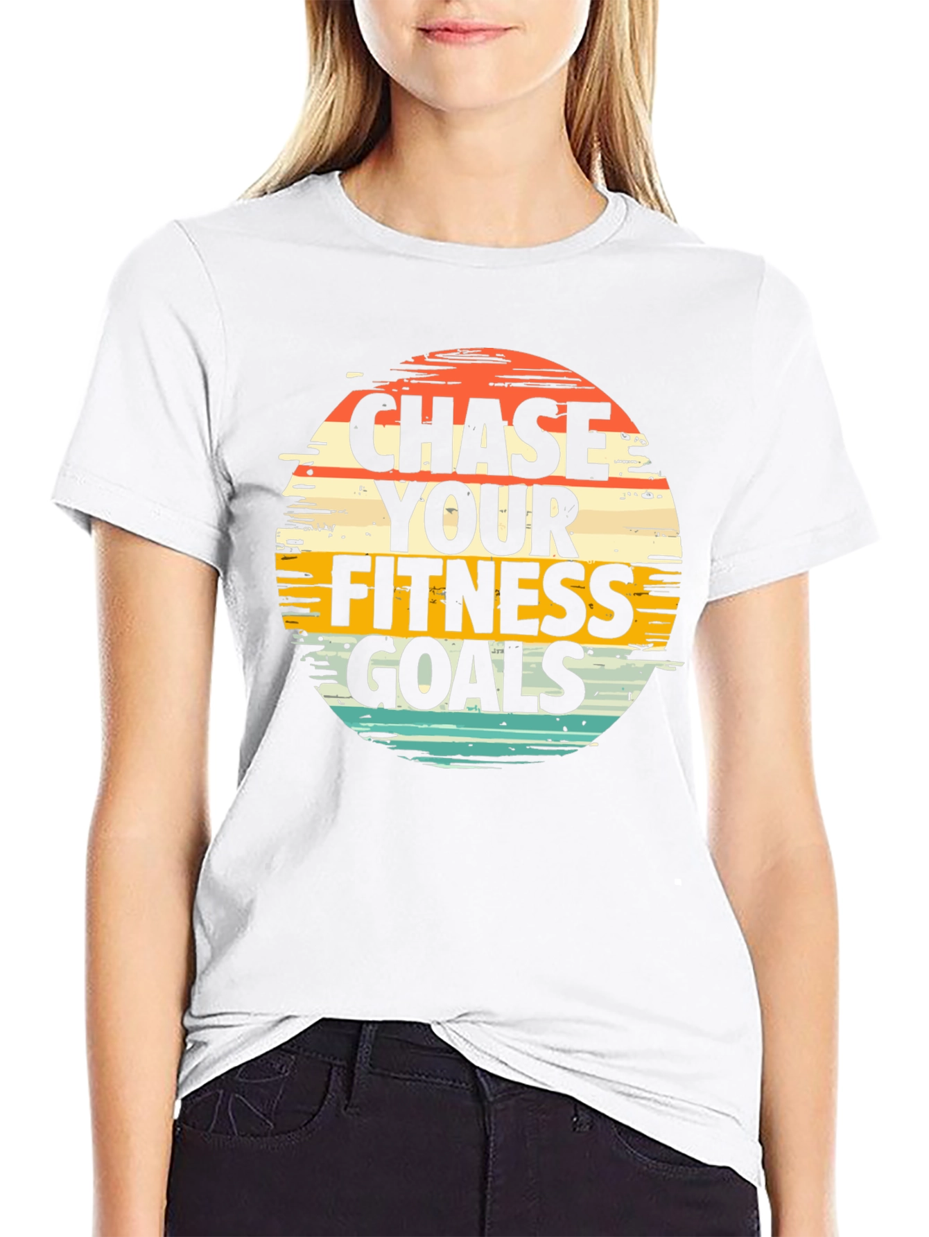 Chase Your Fitness Goals Graphic Tee