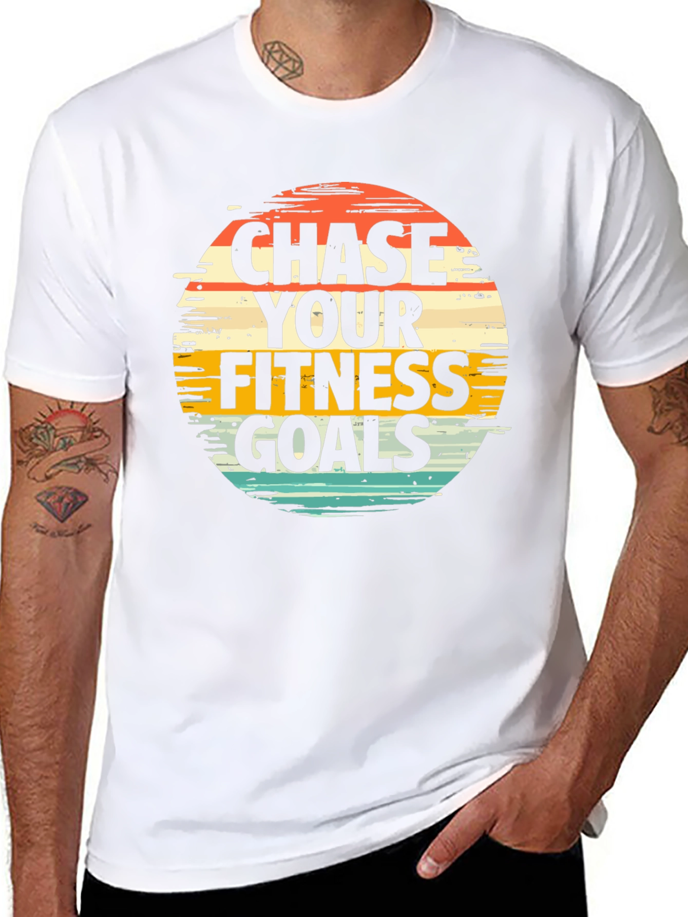 Chase Your Fitness Goals Graphic Tee