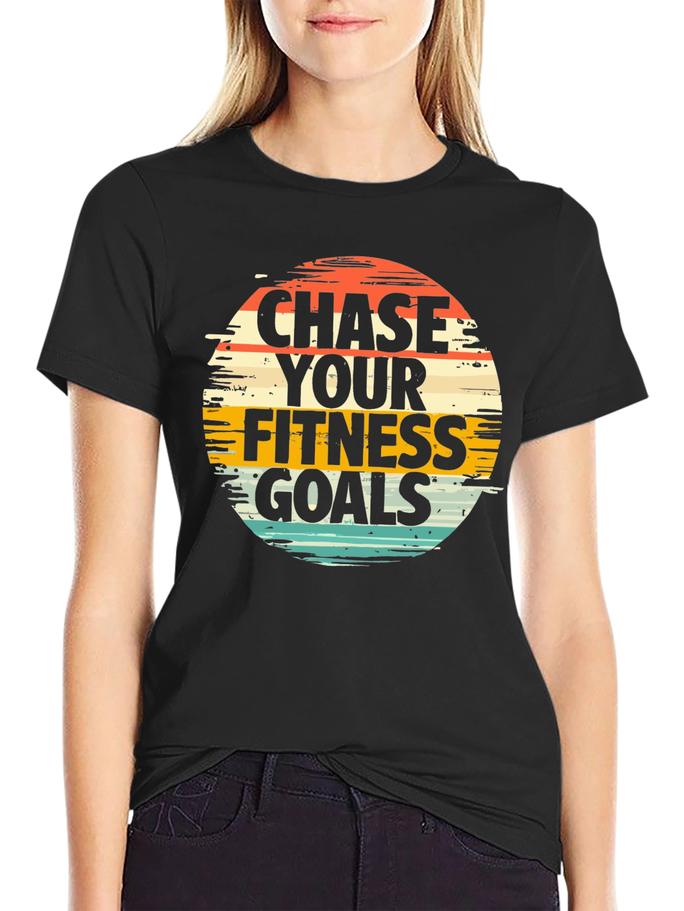 Chase Your Fitness Goals Graphic Tee