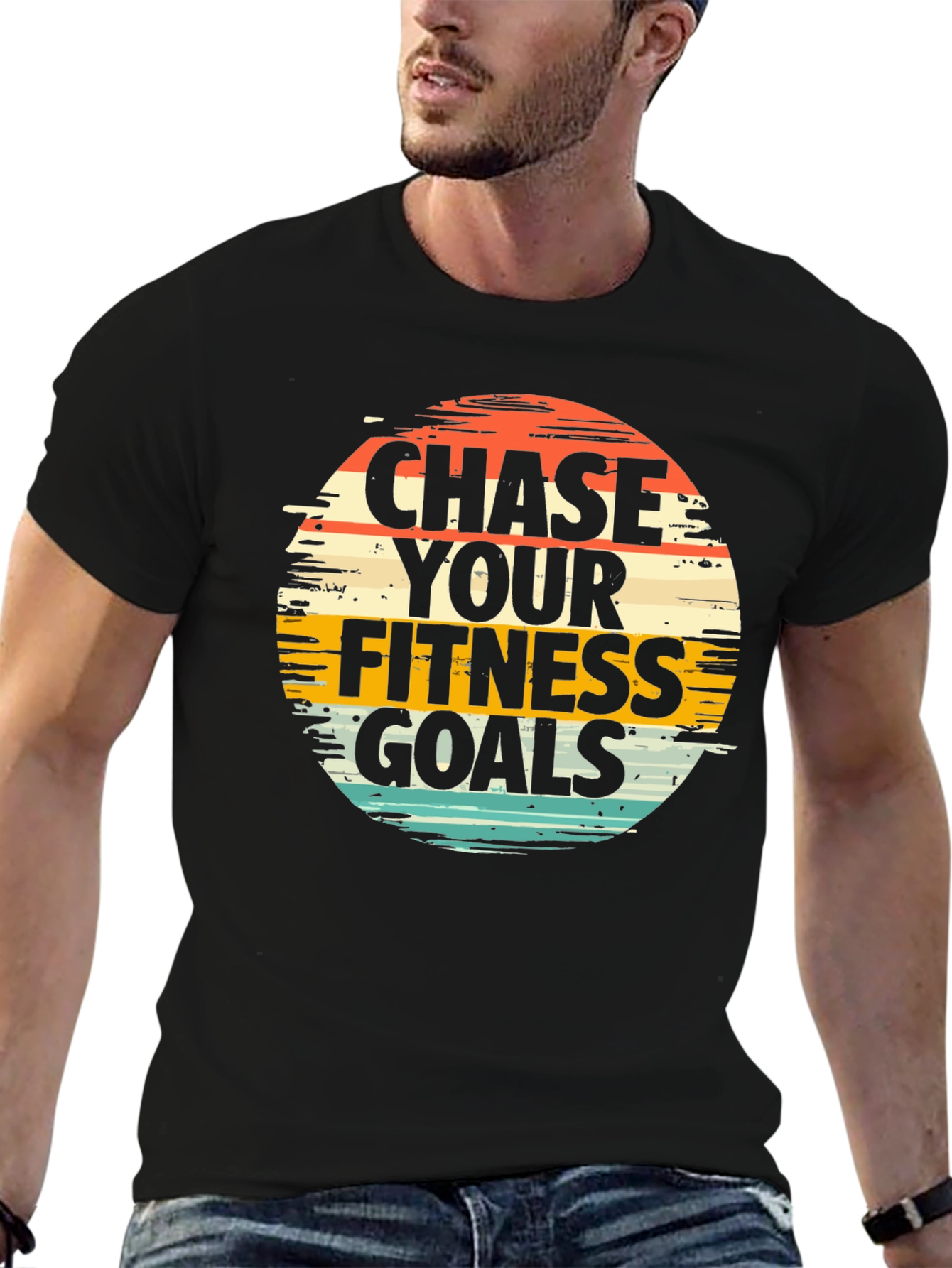 Chase Your Fitness Goals Graphic Tee