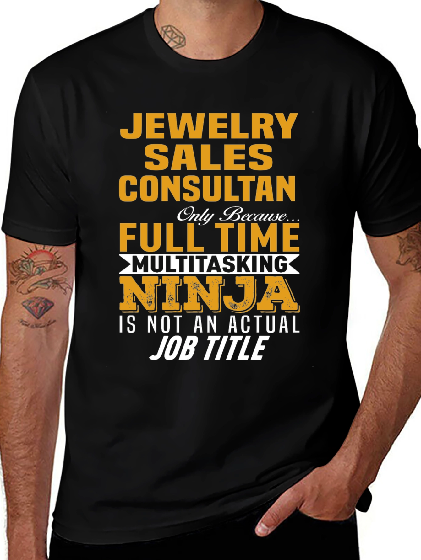 Jewelry Sales Consultant Multitasking Ninja T-Shirt