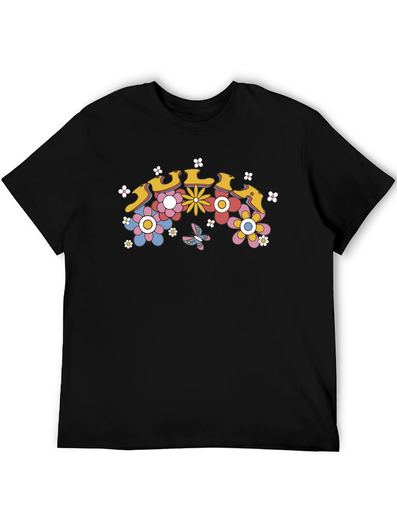 Retro Floral T-Shirt - 70s Inspired Design