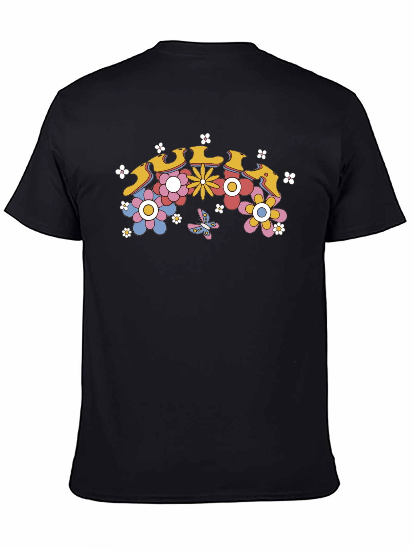 Retro Floral T-Shirt - 70s Inspired Design