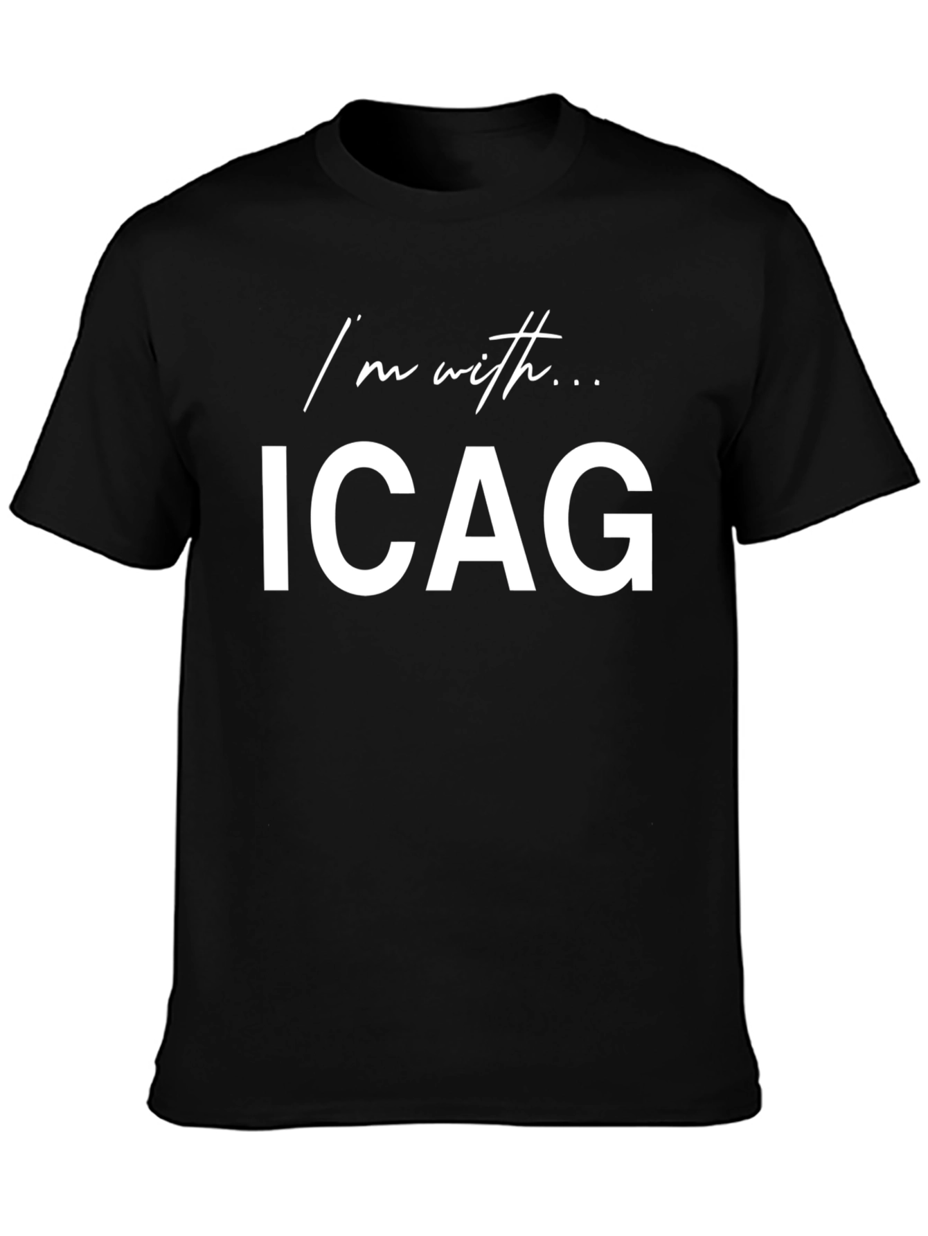 Im with ICAG Black T-Shirt