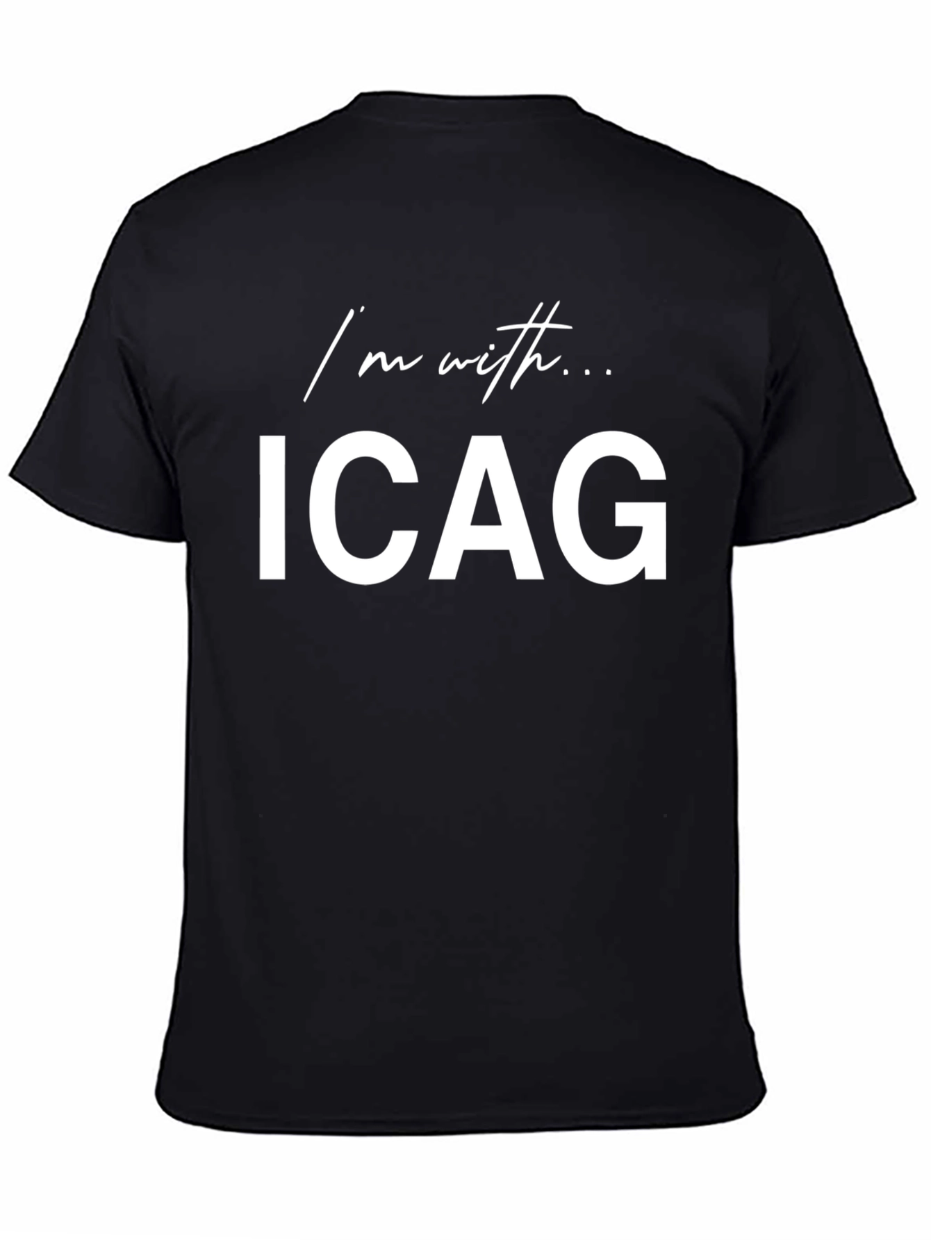 Im with ICAG Black T-Shirt