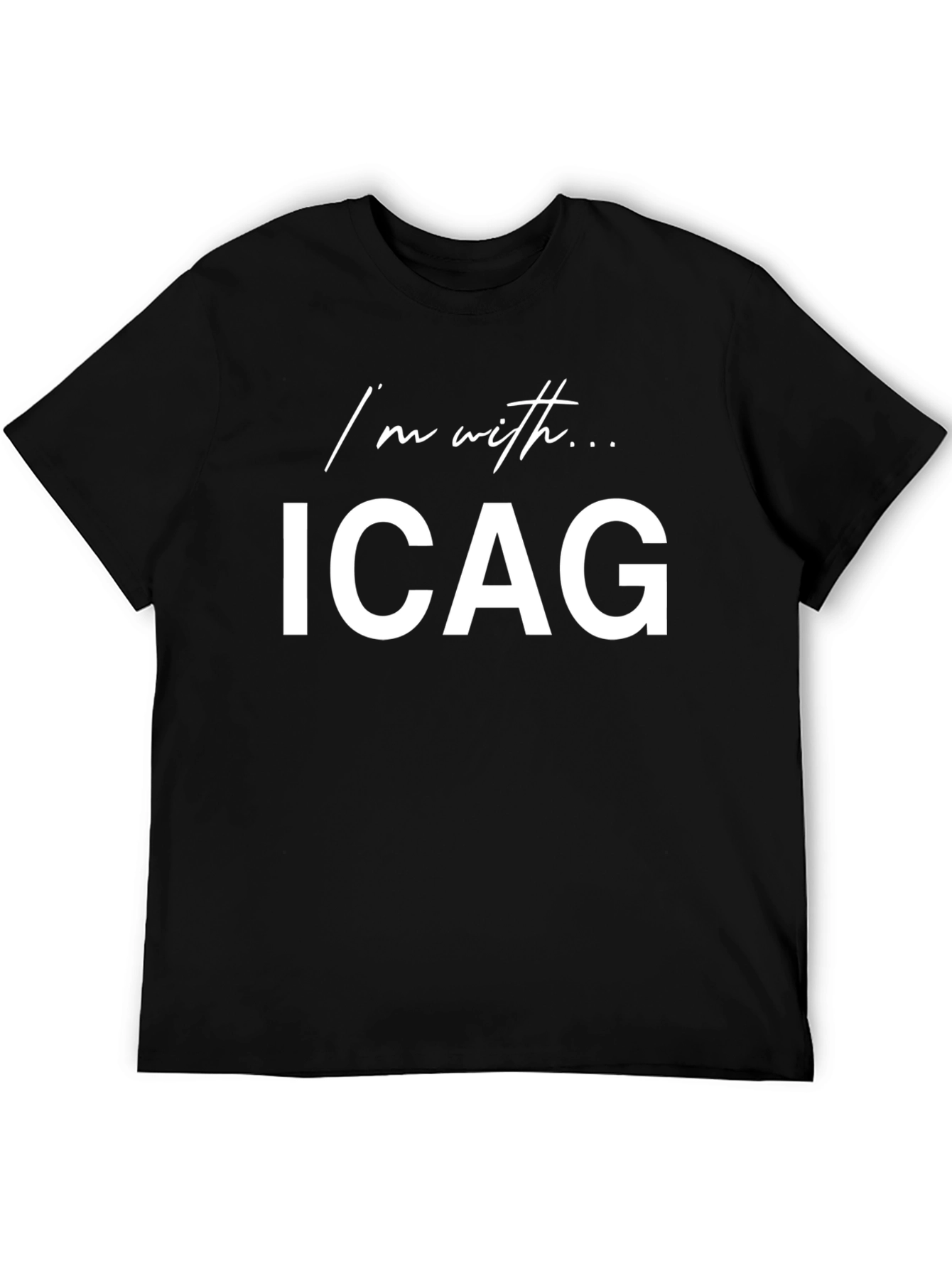 Im with ICAG Black T-Shirt